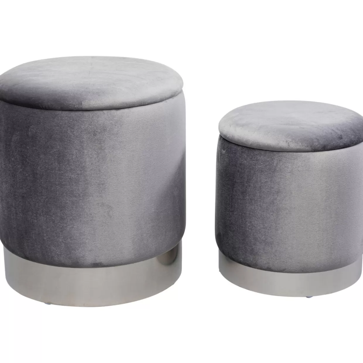 Due Panche Moderne con Contenitore - Design Funzionale in Tonalità Grigio Argentato (Set Completo)

Alternativa più naturale:
Comodi sgabelli portaoggetti KARE Design - Set da 2 pezzi in nuance ciliegio e argento fumé