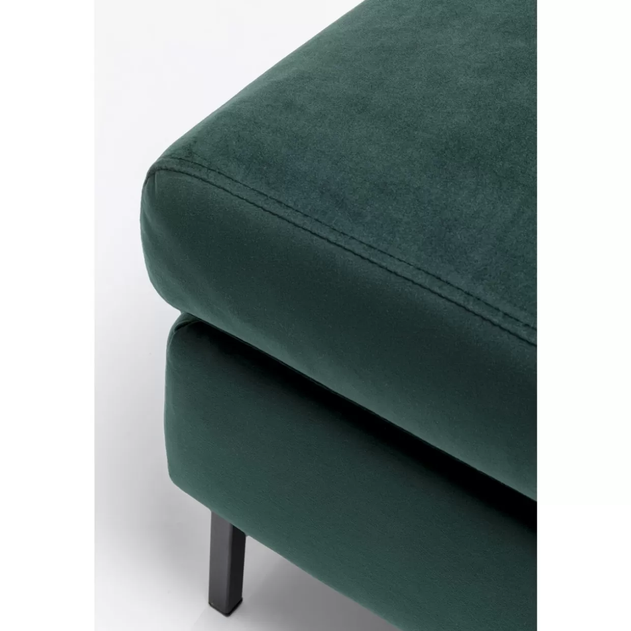 Panche e Poggiapiedi Gianni in Velluto Elegante - Verde Scuro e Nero | Arredamento Moderno KARE Design