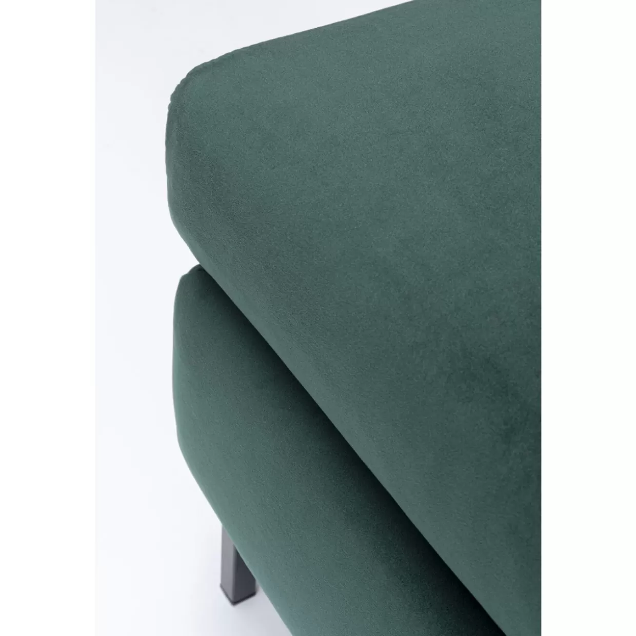 Panche e Poggiapiedi Gianni in Velluto Elegante - Verde Scuro e Nero | Arredamento Moderno KARE Design