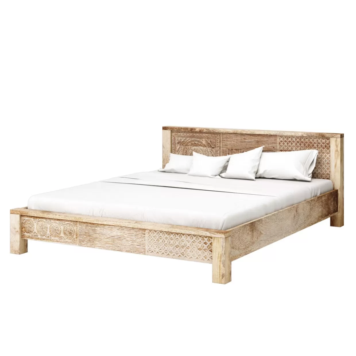 Letto Puro in Legno 160x200 cm - Design Essenziale da KARE | Soluzioni Moderne per Camera da Letto