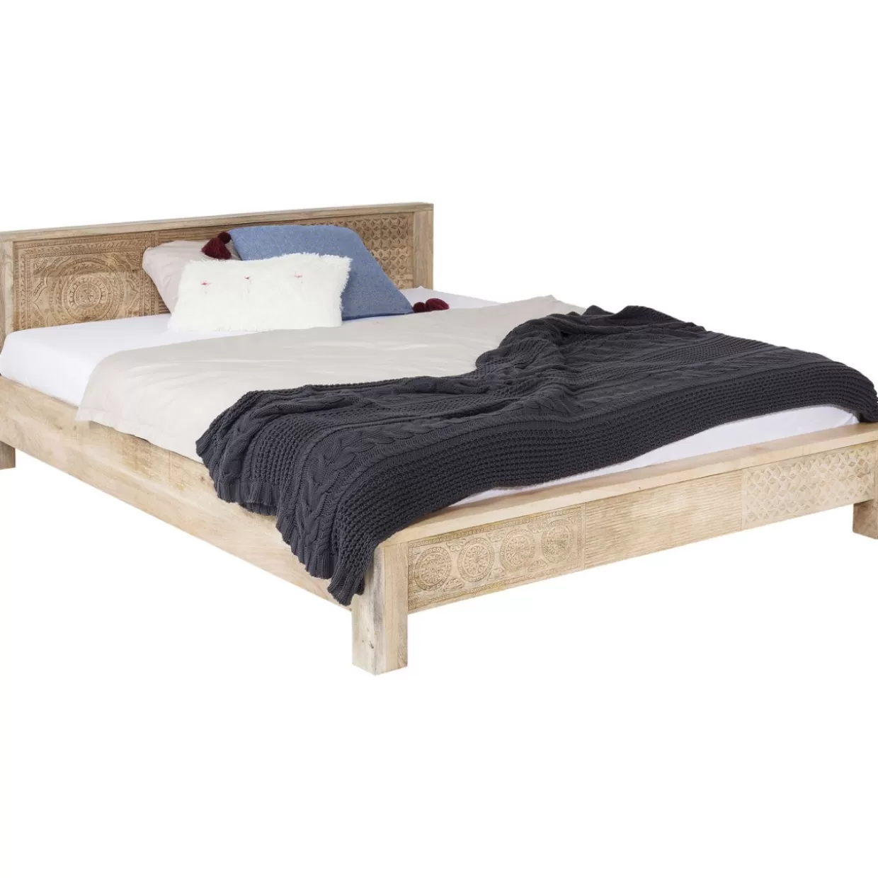 Letto Puro in Legno 160x200 cm - Design Essenziale da KARE | Soluzioni Moderne per Camera da Letto