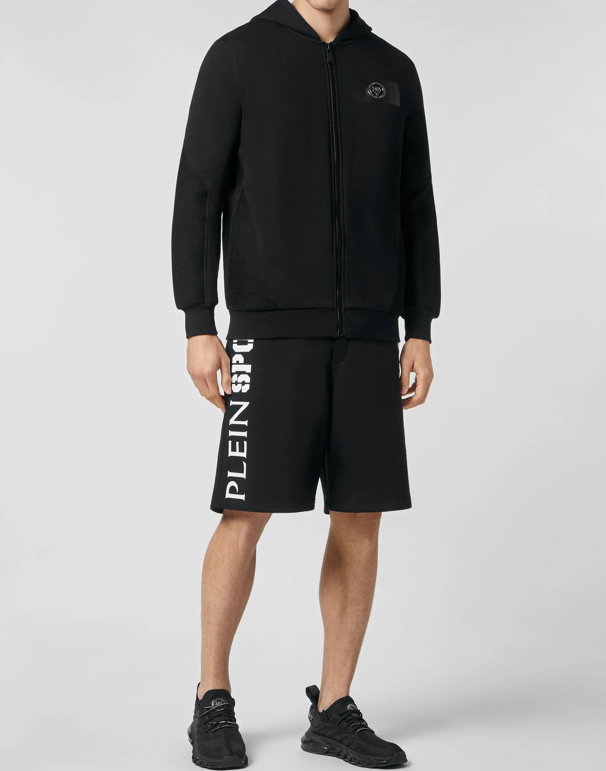 Plein Sport - Felpa con Cappuccio Uomo, Giacca a Vento Sportiva Autunno/Inverno, Design Casual e Comoda