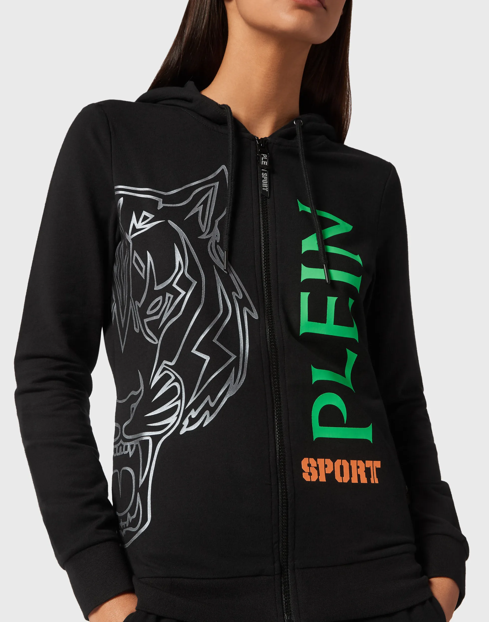 Giacca con Cappuccio Sportiva Donna - Felpa Oversize Casual Plein Sport