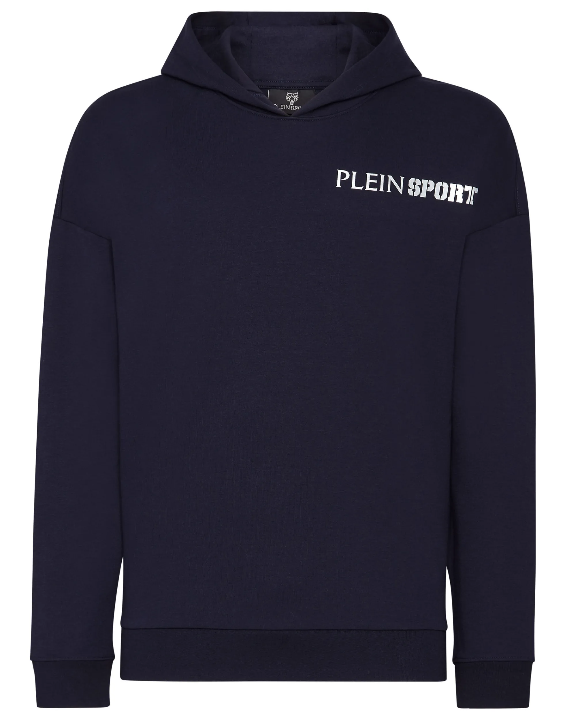 Plein Sport Felpa con Zip Uomo - Cappuccio Oversize, Tasche Laterali e Design Sportivo per Autunno/Inverno