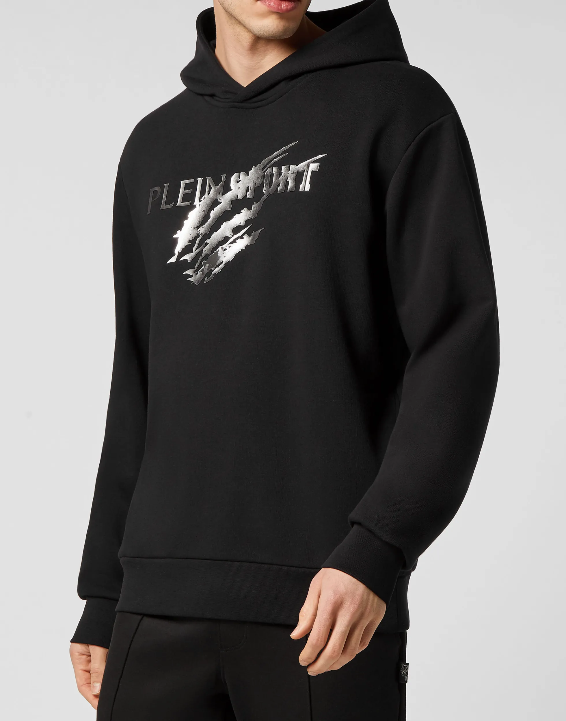 Felpa con Cappuccio Sportiva Graffiata per Uomo - Stile Casual e Confortevole