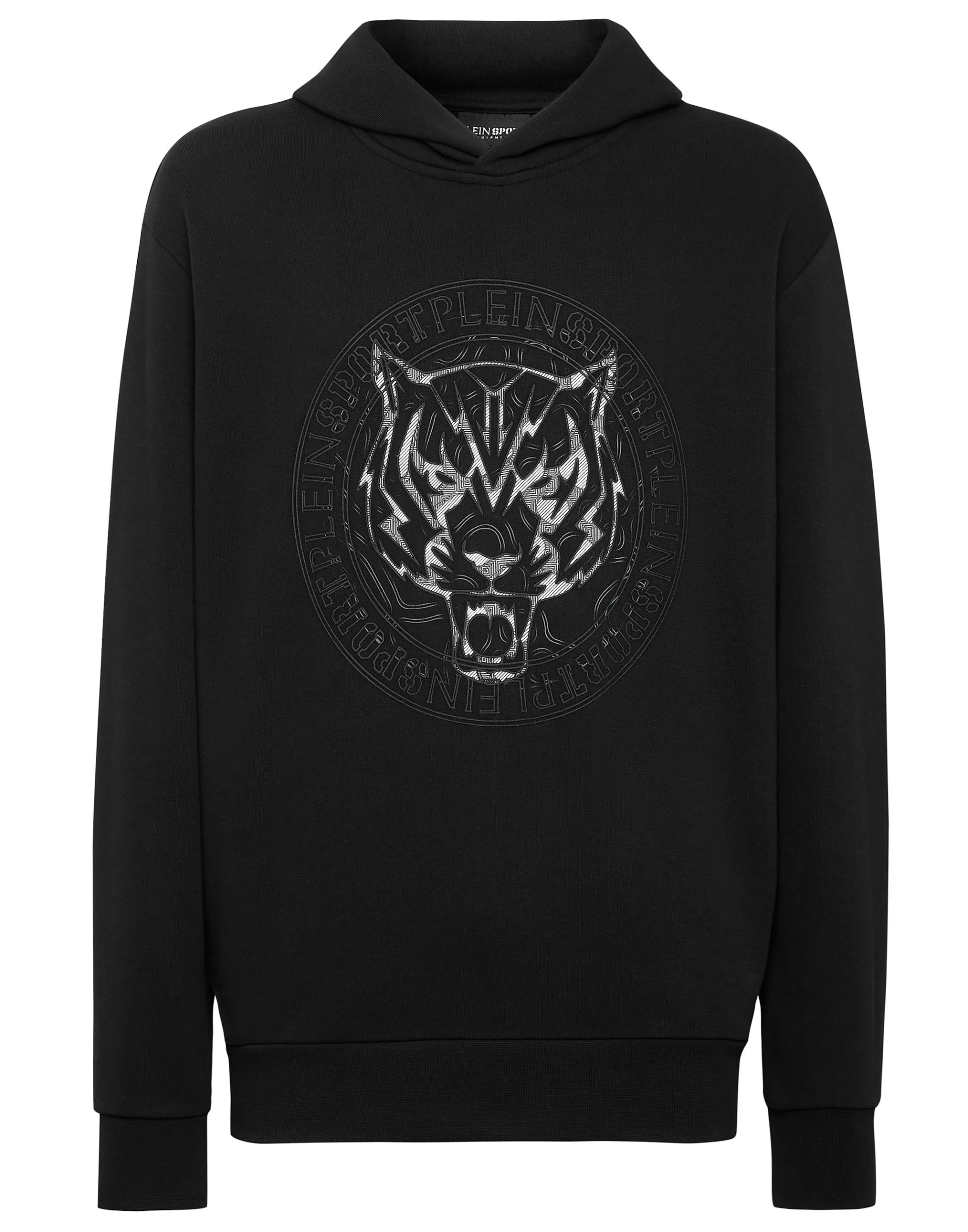 Felpa con Cappuccio Sportiva Uomo - Stampa Tigre Moderna | Collezione Plein Sport Essenziale