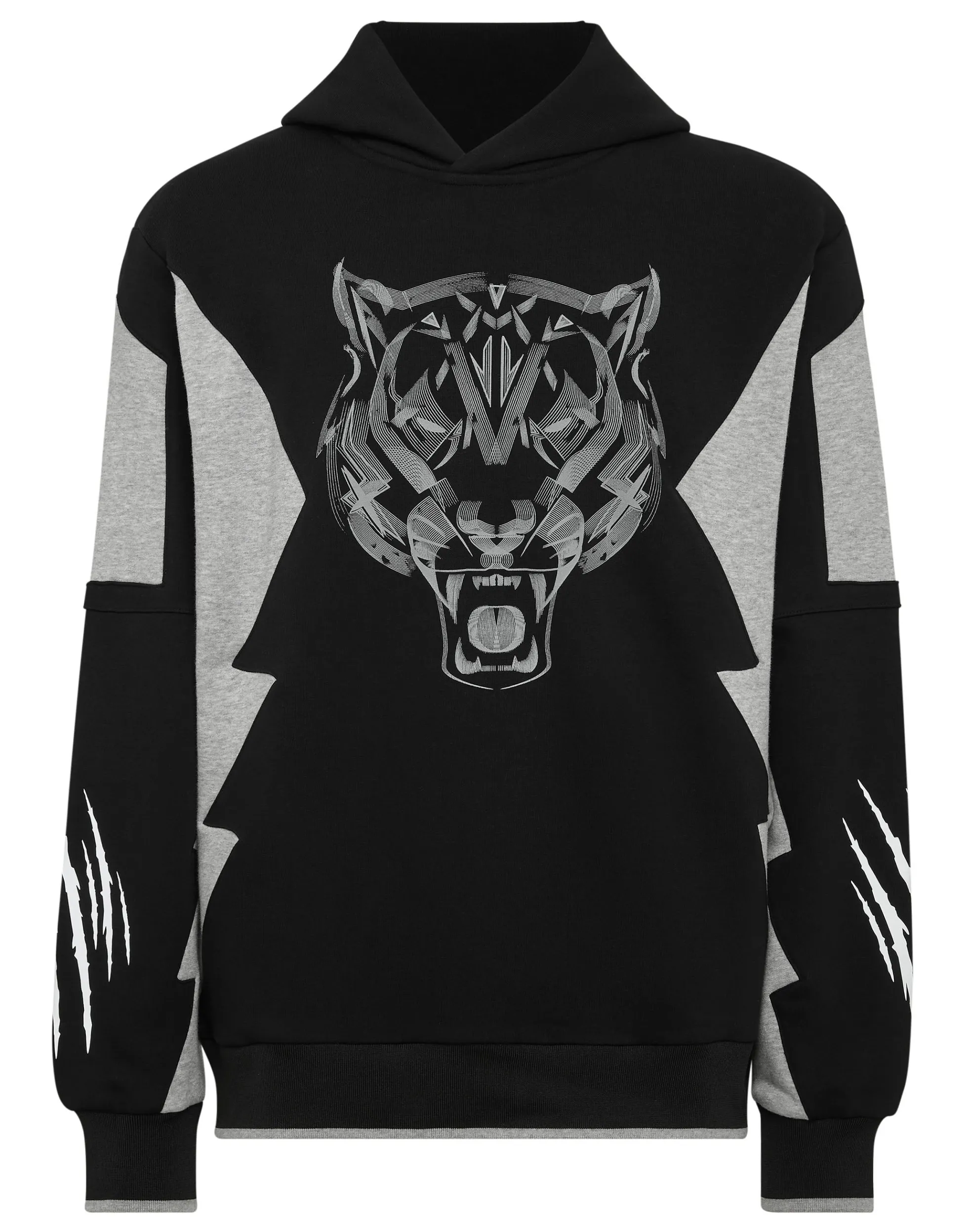 Felpa con Cappuccio Uomo Stile Urbano - Motivo Tigre Collezione Plein Sport