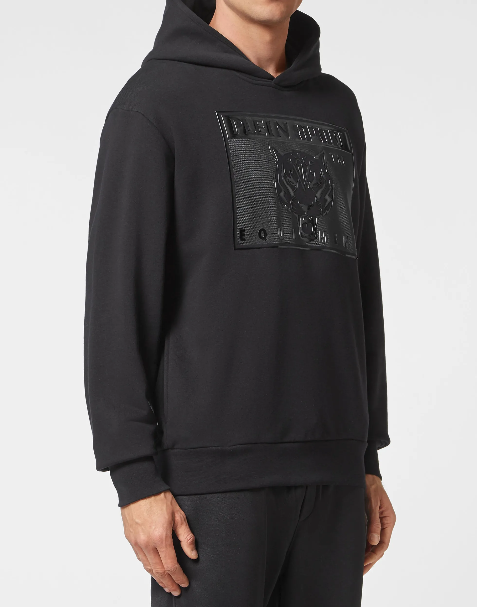 Plein Sport Felpa con Cappuccio Uomo - Stampa Tigre Sportiva per Stile Urban