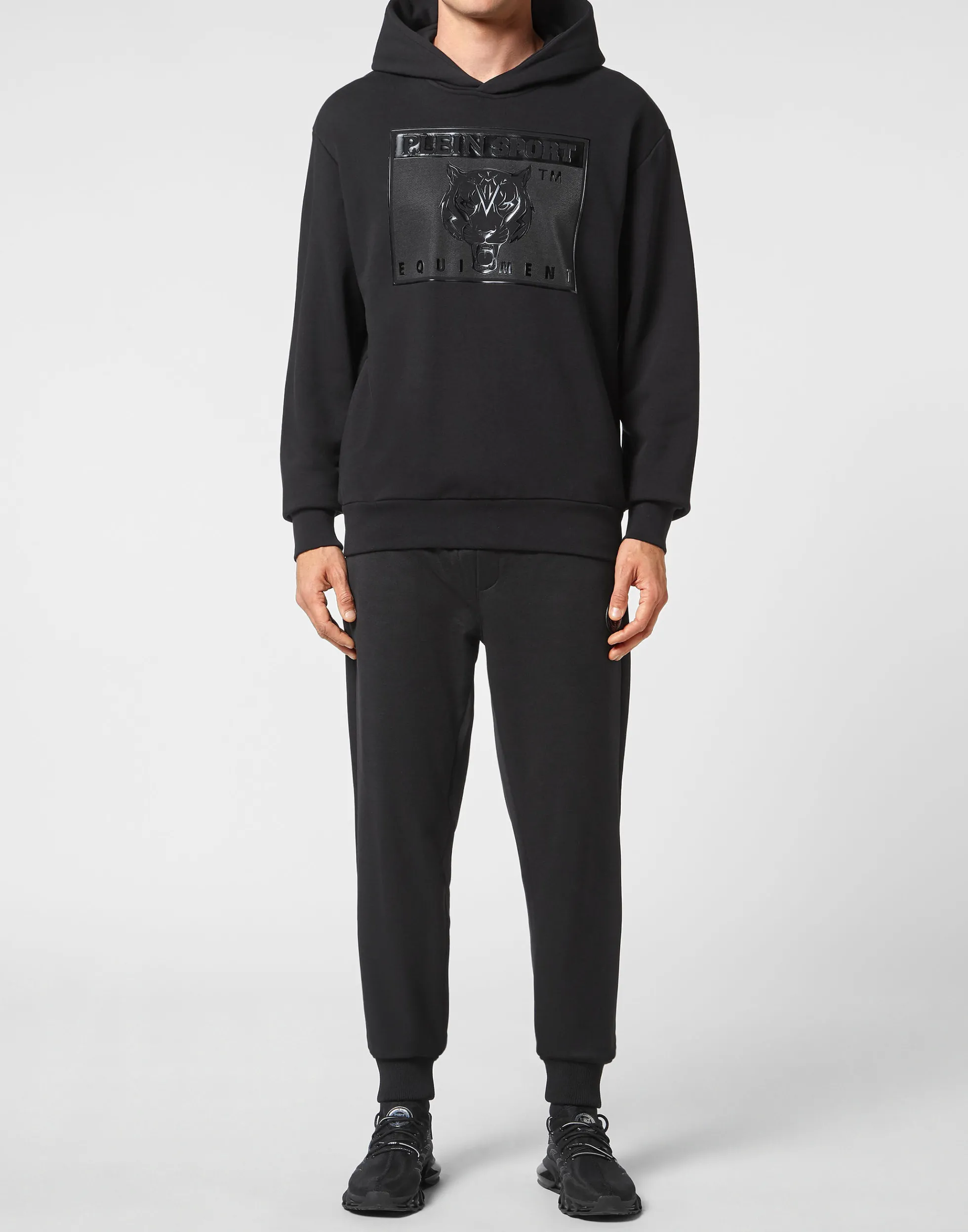 Plein Sport Felpa con Cappuccio Uomo - Stampa Tigre Sportiva per Stile Urban