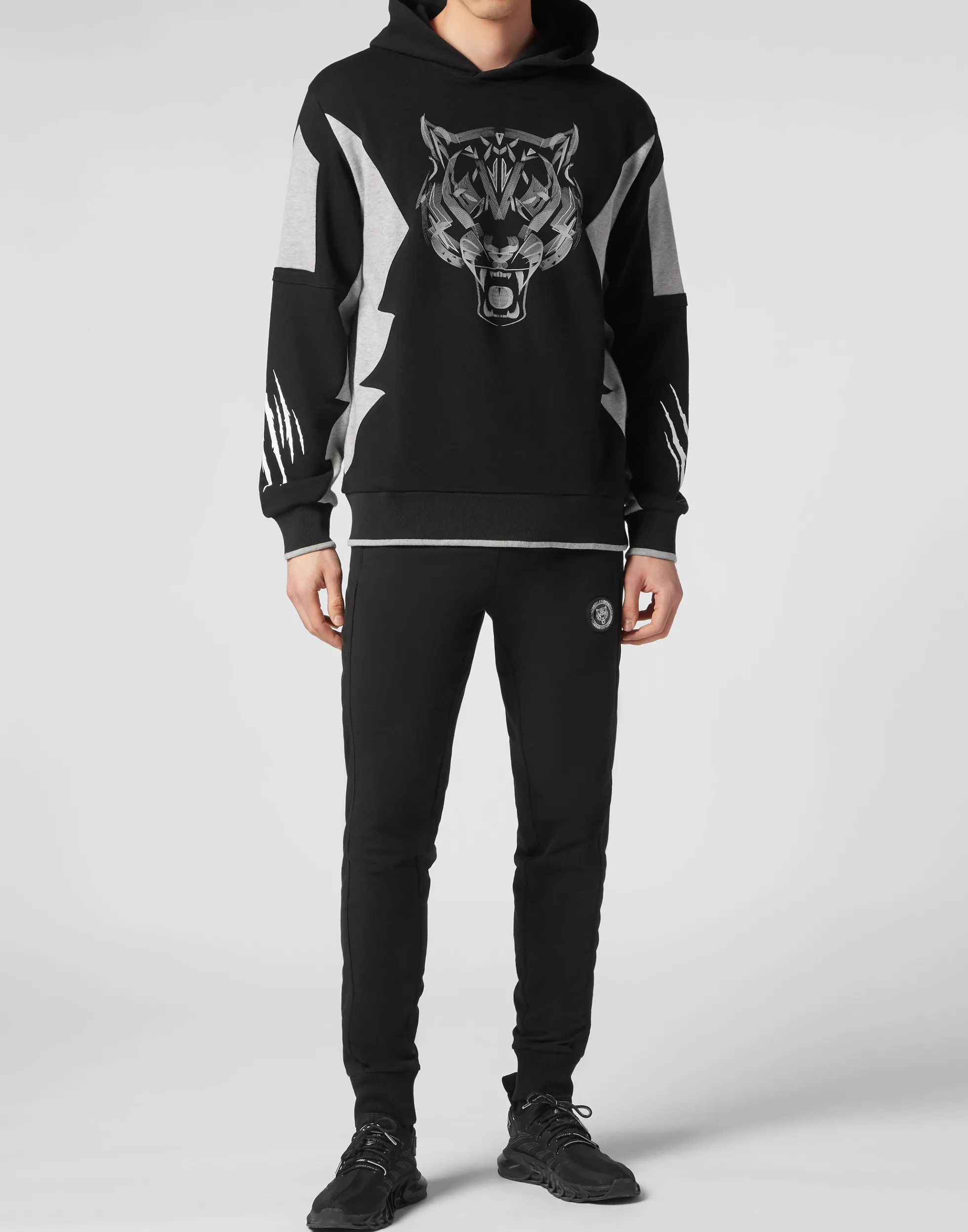 Felpa con Cappuccio Uomo Stile Urbano - Motivo Tigre Collezione Plein Sport