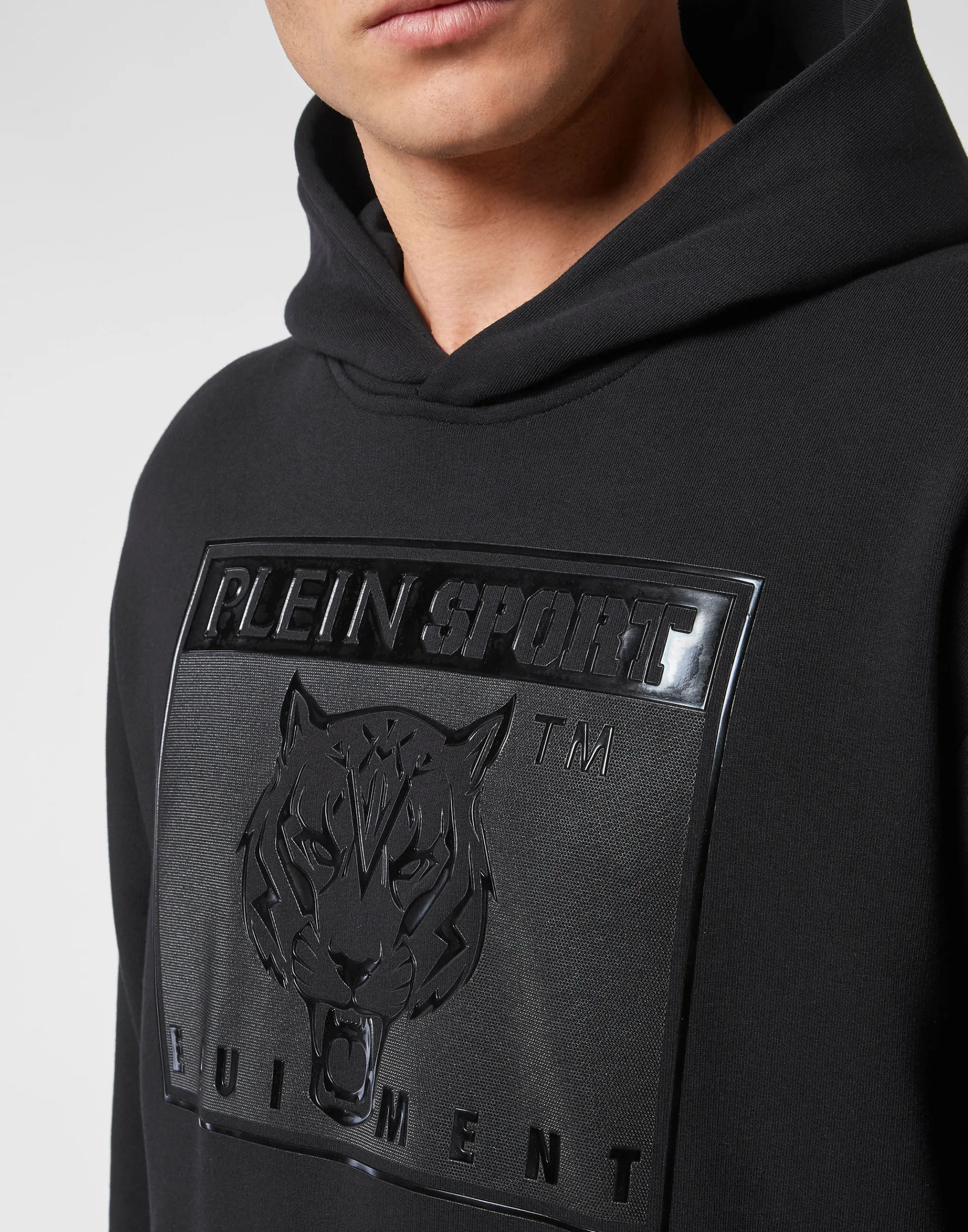 Plein Sport Felpa con Cappuccio Uomo - Stampa Tigre Sportiva per Stile Urban
