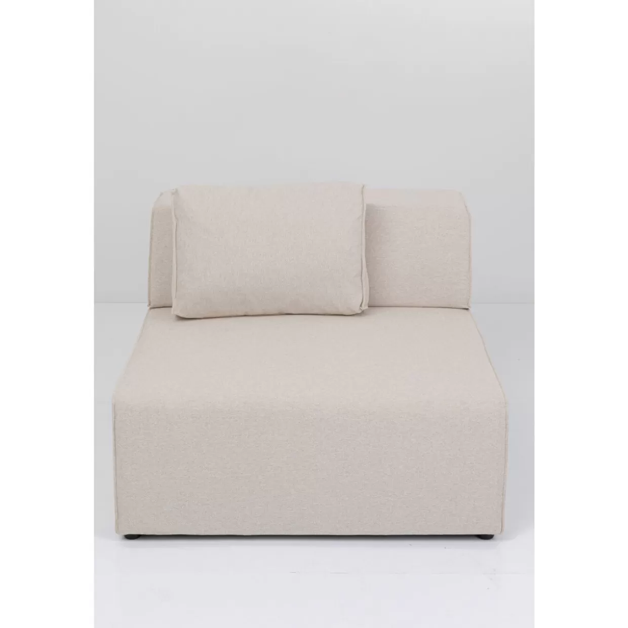 KARE Design - Divano Infinity 2 Posti 100 cm con Rivestimento Creme, Elementi Modulari e Confort Moderno