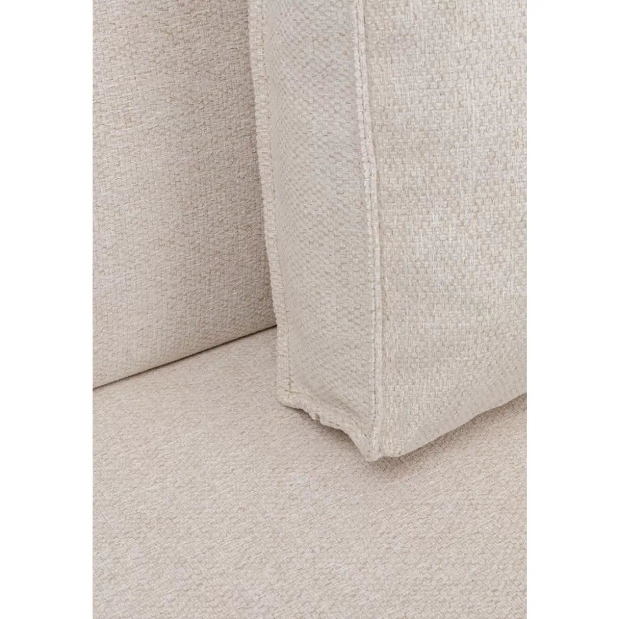 KARE Design - Divano Infinity 2 Posti 100 cm con Rivestimento Creme, Elementi Modulari e Confort Moderno