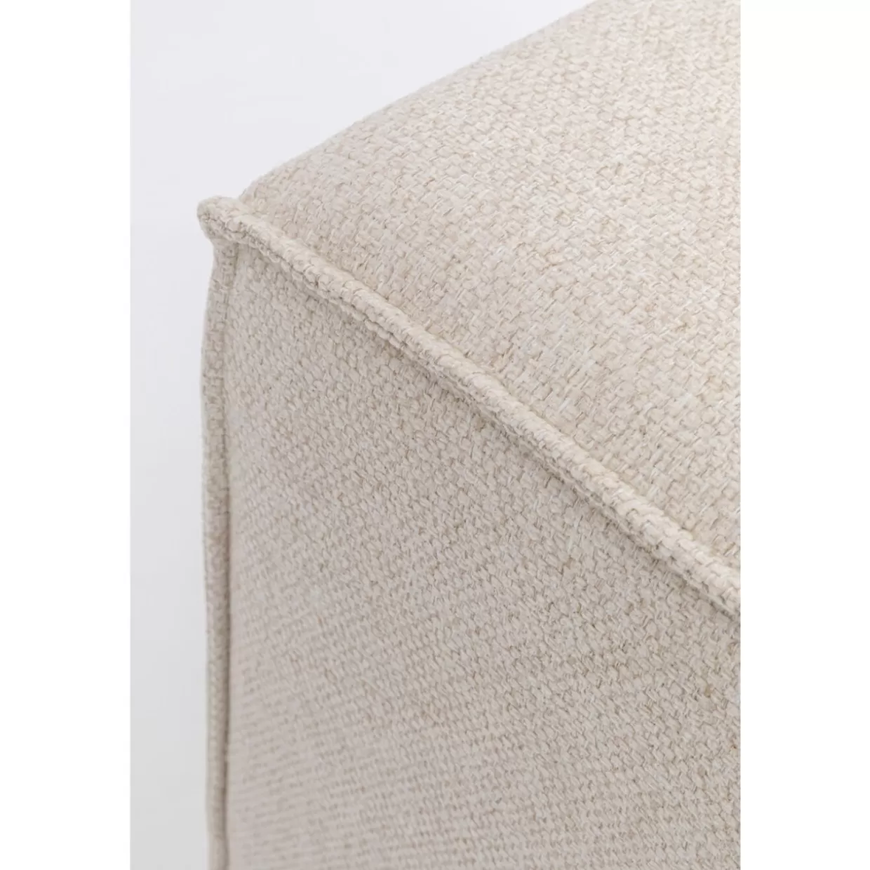 KARE Design - Divano Infinity 2 Posti 100 cm con Rivestimento Creme, Elementi Modulari e Confort Moderno