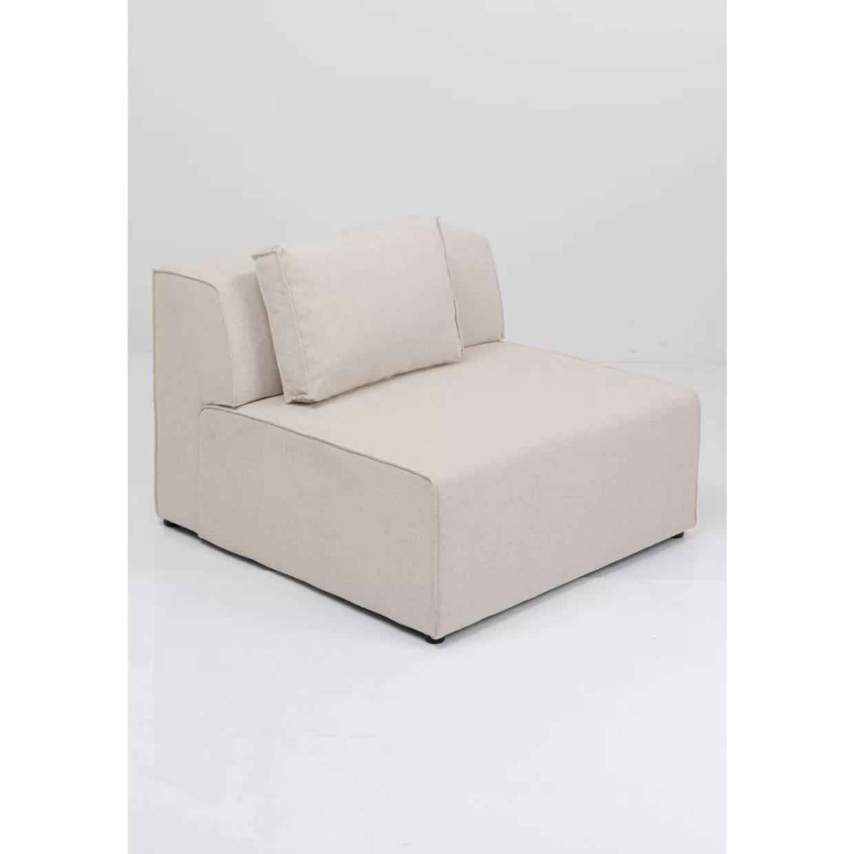 KARE Design - Divano Infinity 2 Posti 100 cm con Rivestimento Creme, Elementi Modulari e Confort Moderno
