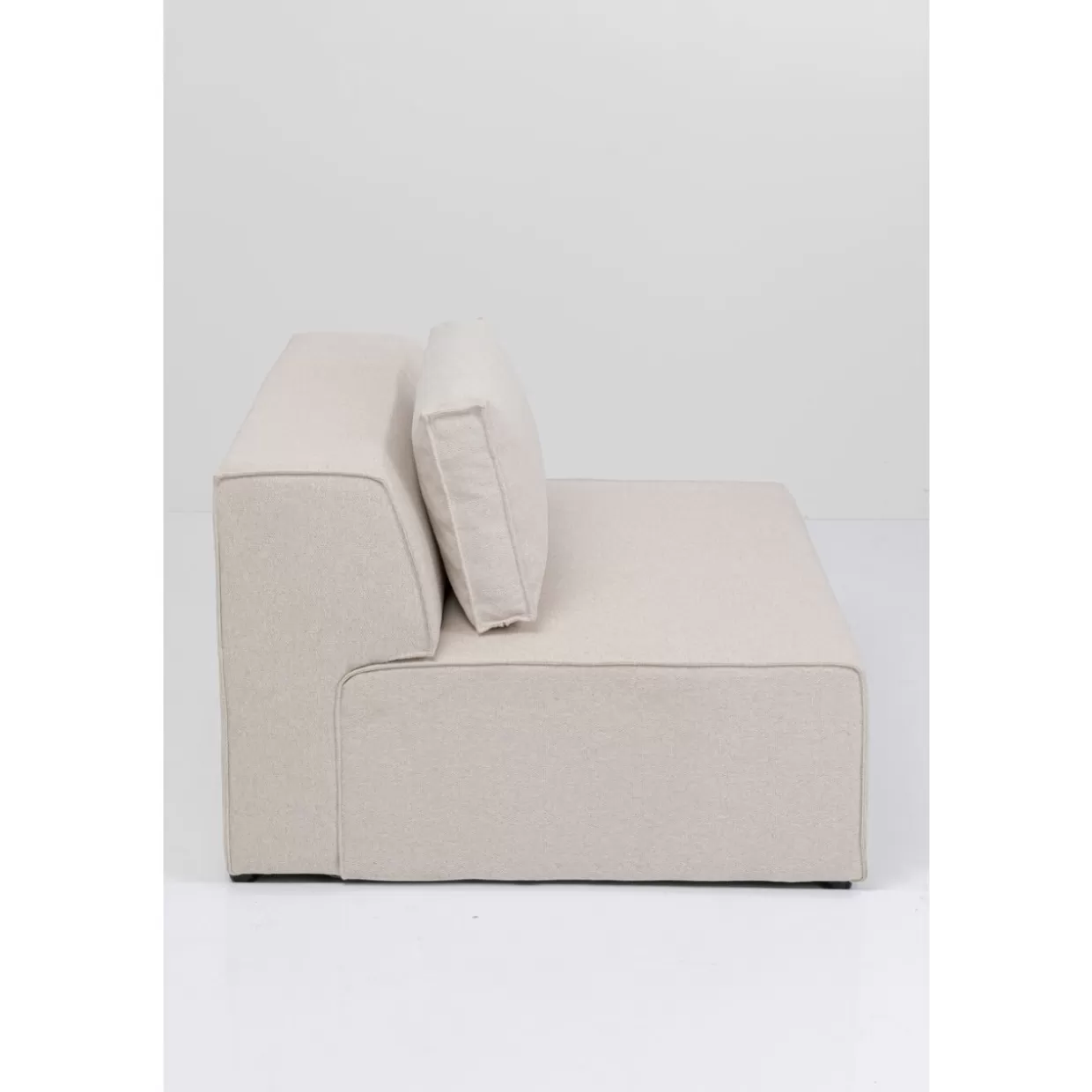 KARE Design - Divano Infinity 2 Posti 100 cm con Rivestimento Creme, Elementi Modulari e Confort Moderno