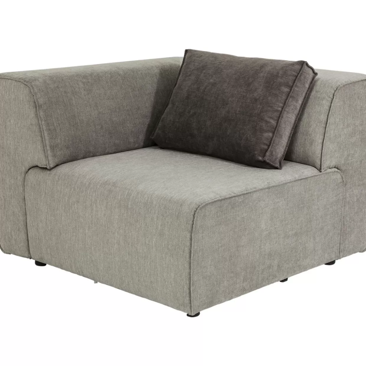 Divano Angolare Modulare Infinity 100 Elementi Grigio - Configurazione Lato Sinistro by KARE Design