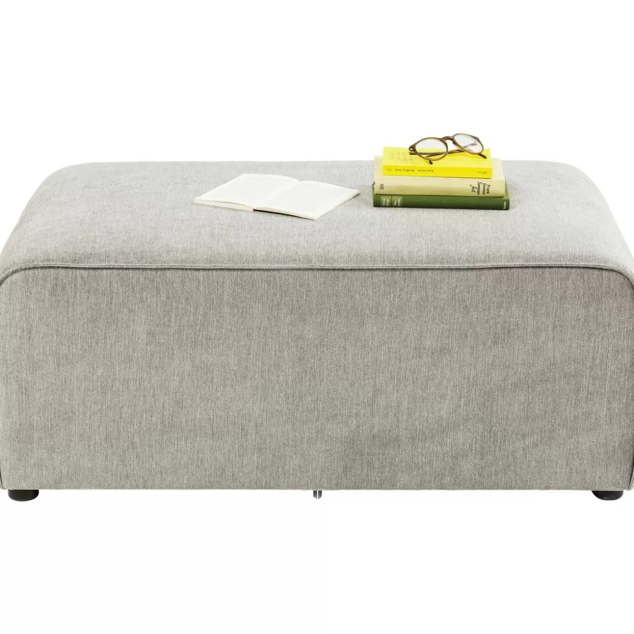 KARE Design Panche Modulari con Pouf Infinity 50 Elementi - Grigio Antracite per Interni Moderni
