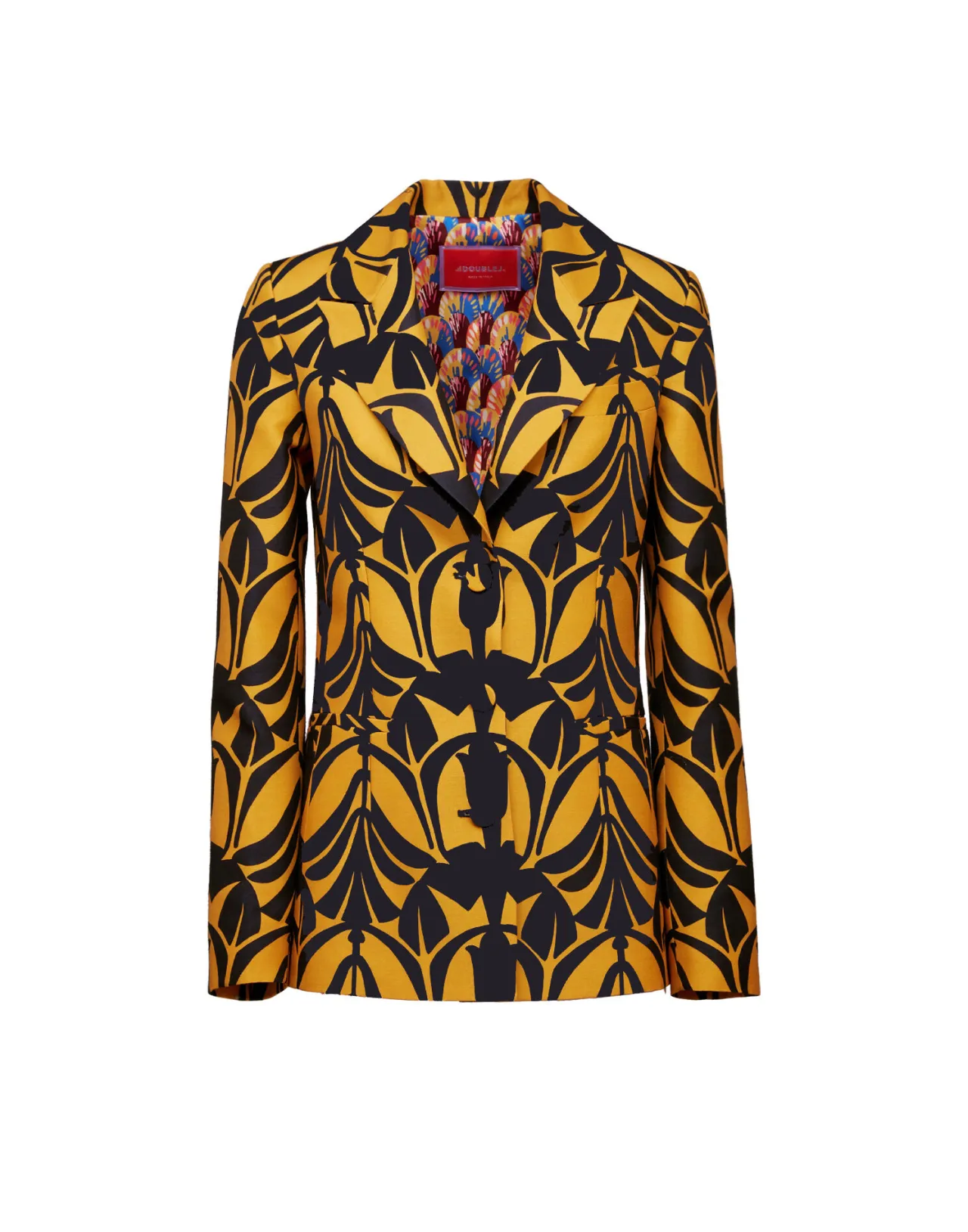 Giacca La DoubleJ Oro Papiro: Lana Cady Elegante per Look 24/7 a Prezzo Imperdibile
