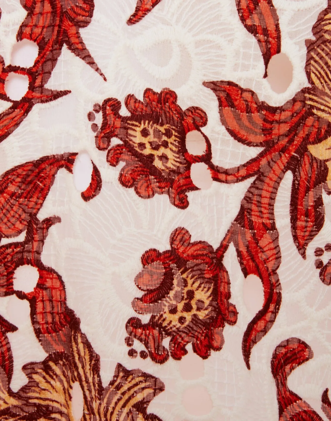 Luxury La DoubleJ Camicia Jackie in Pizzo Fantasia - Bianco Sabbia con Dettalli Artigianali