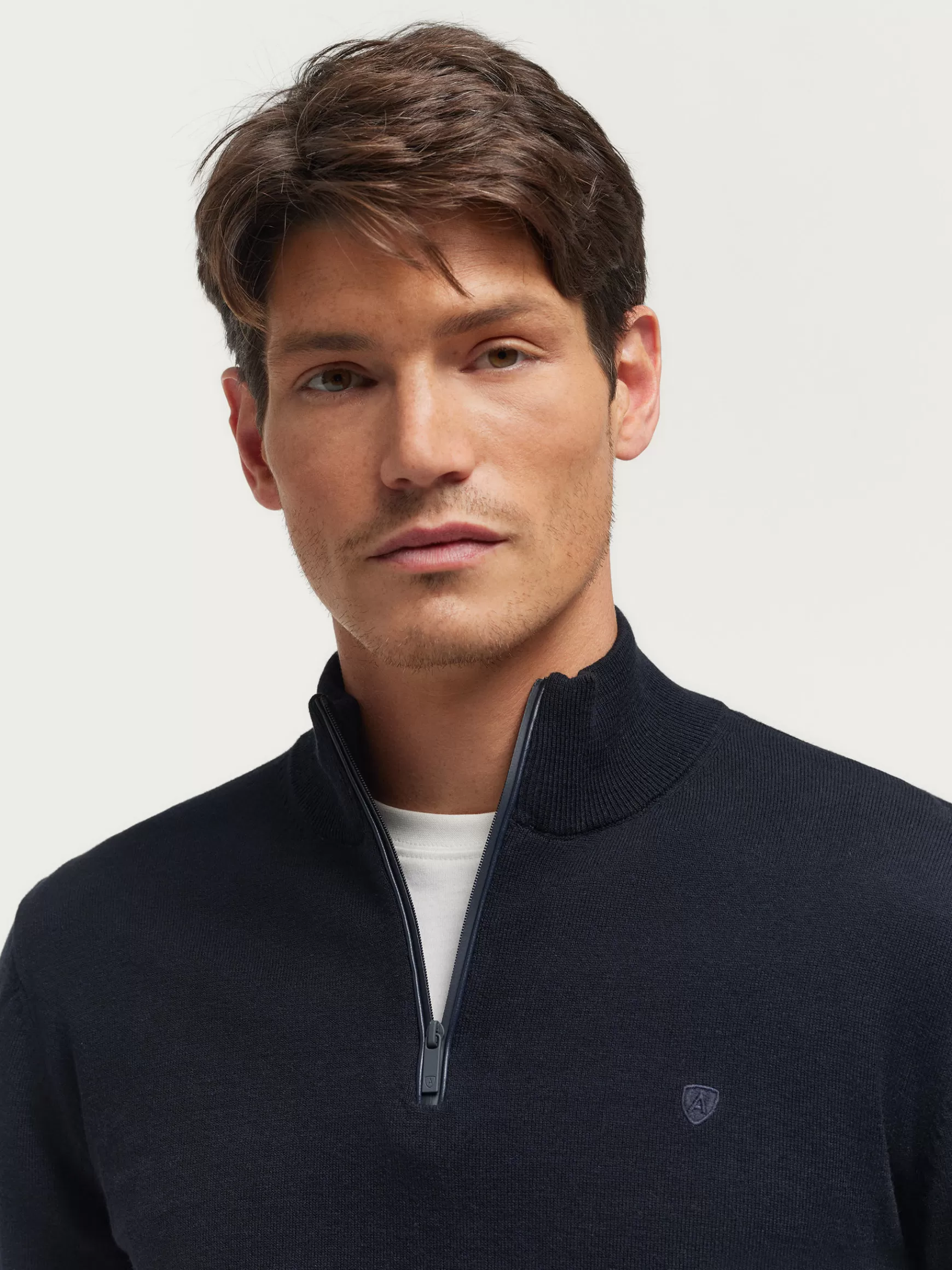 Maglione Uomo Designer Alvaro Moreno - Linea Lorenzo, Lana Merino, Design Esclusivo per Autunno/Inverno 2023