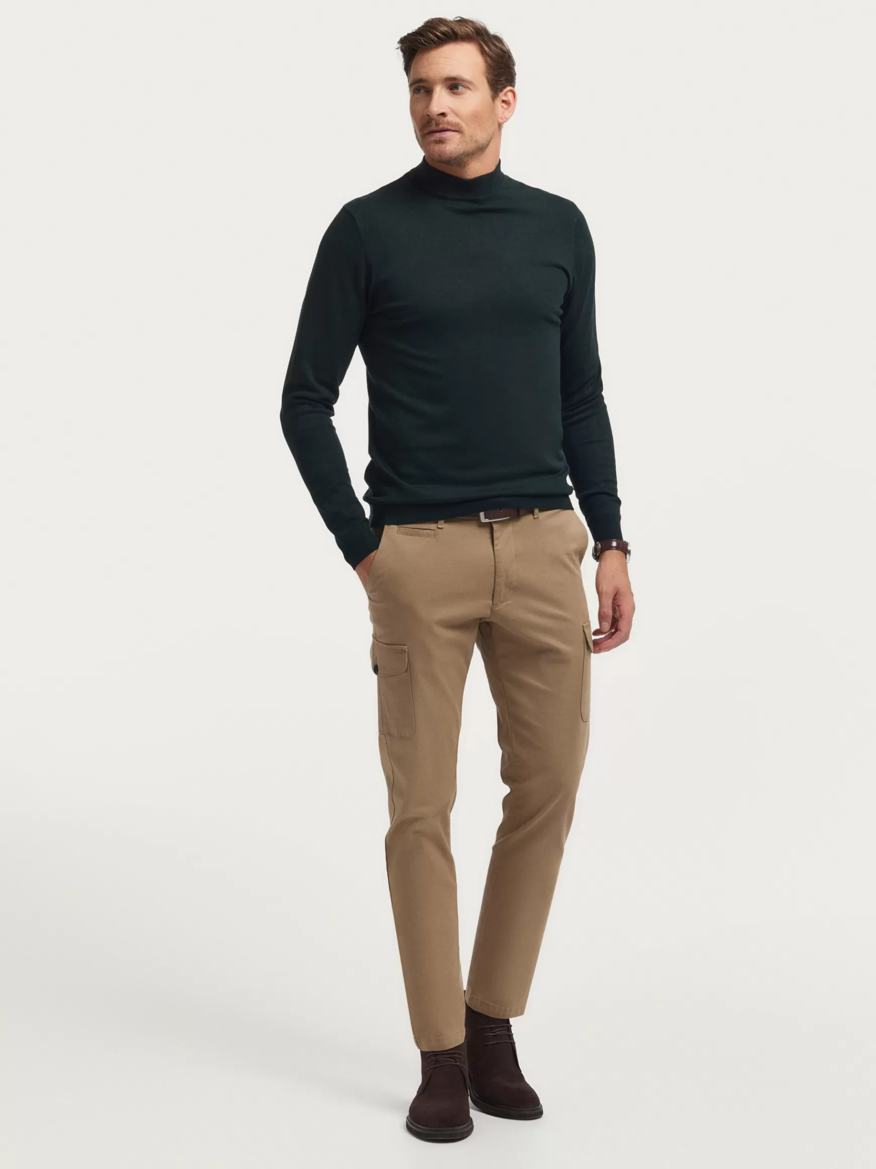 Maglioni Eleganti Uomo Alvaro Moreno - Jersey Perkins in Lana Pregiata, Stile Classico e Confortevile