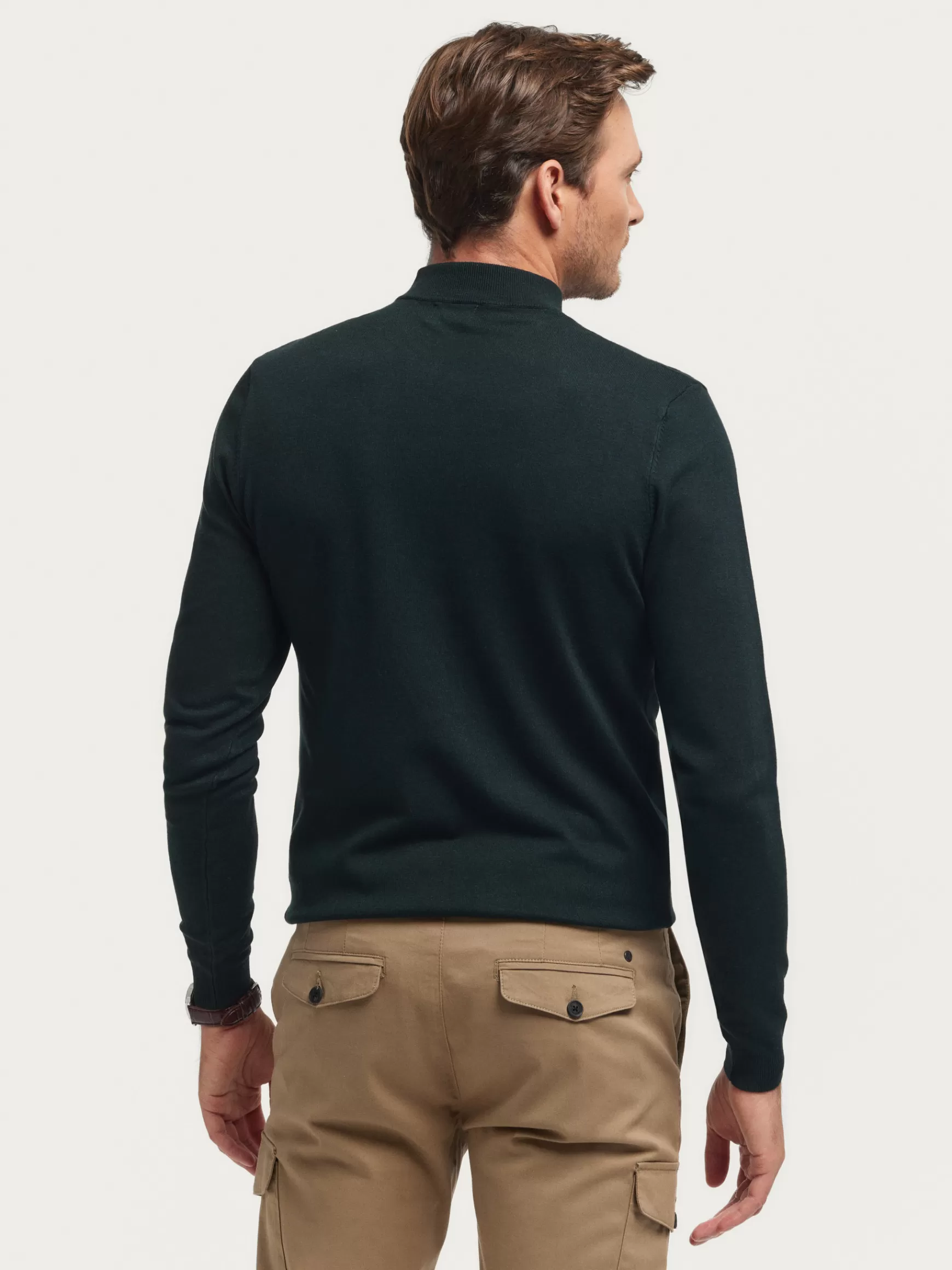 Maglioni Eleganti Uomo Alvaro Moreno - Jersey Perkins in Lana Pregiata, Stile Classico e Confortevile