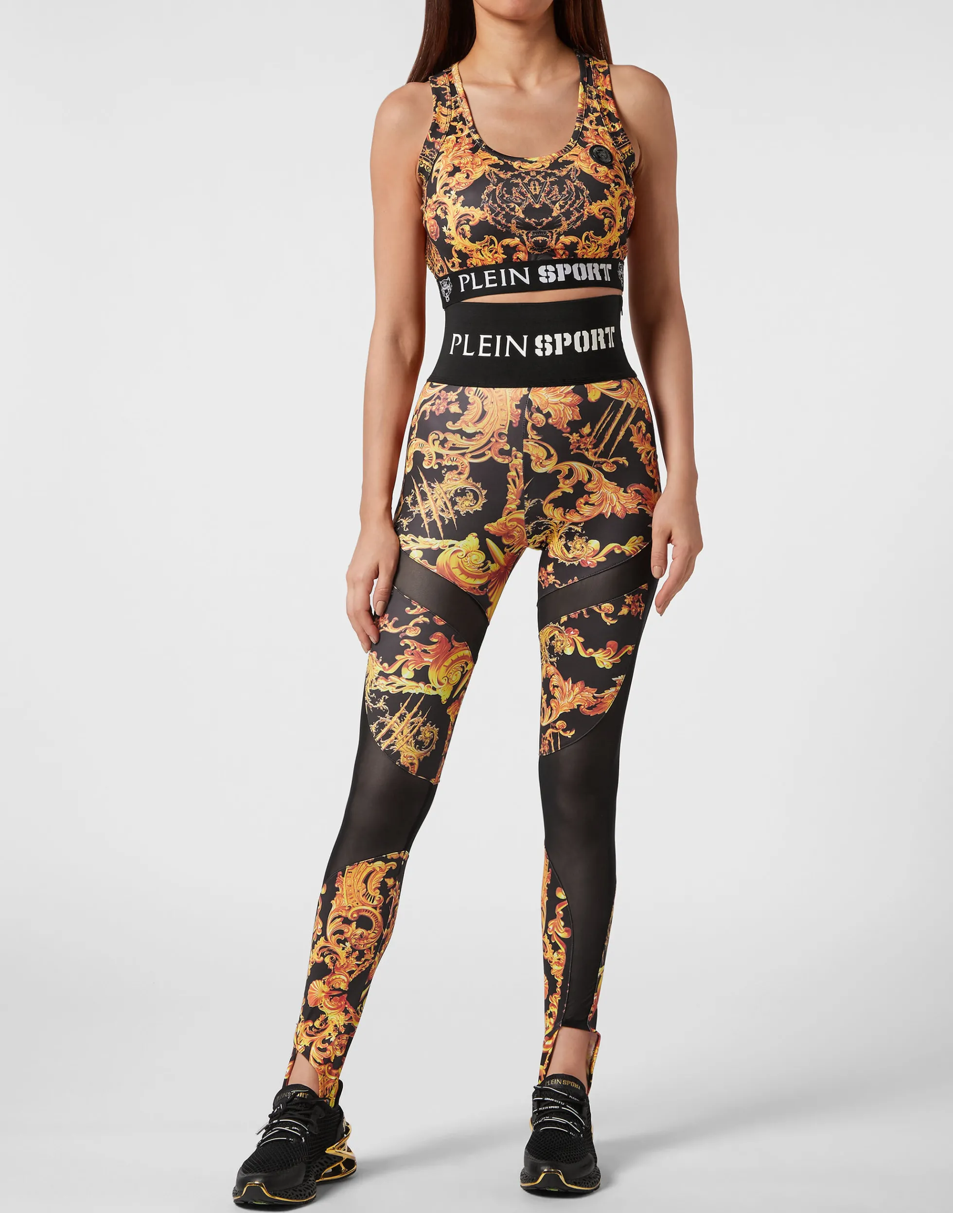 Leggings Sportivi Eleganti per Donna con Design Barocco e Massima Comodità
