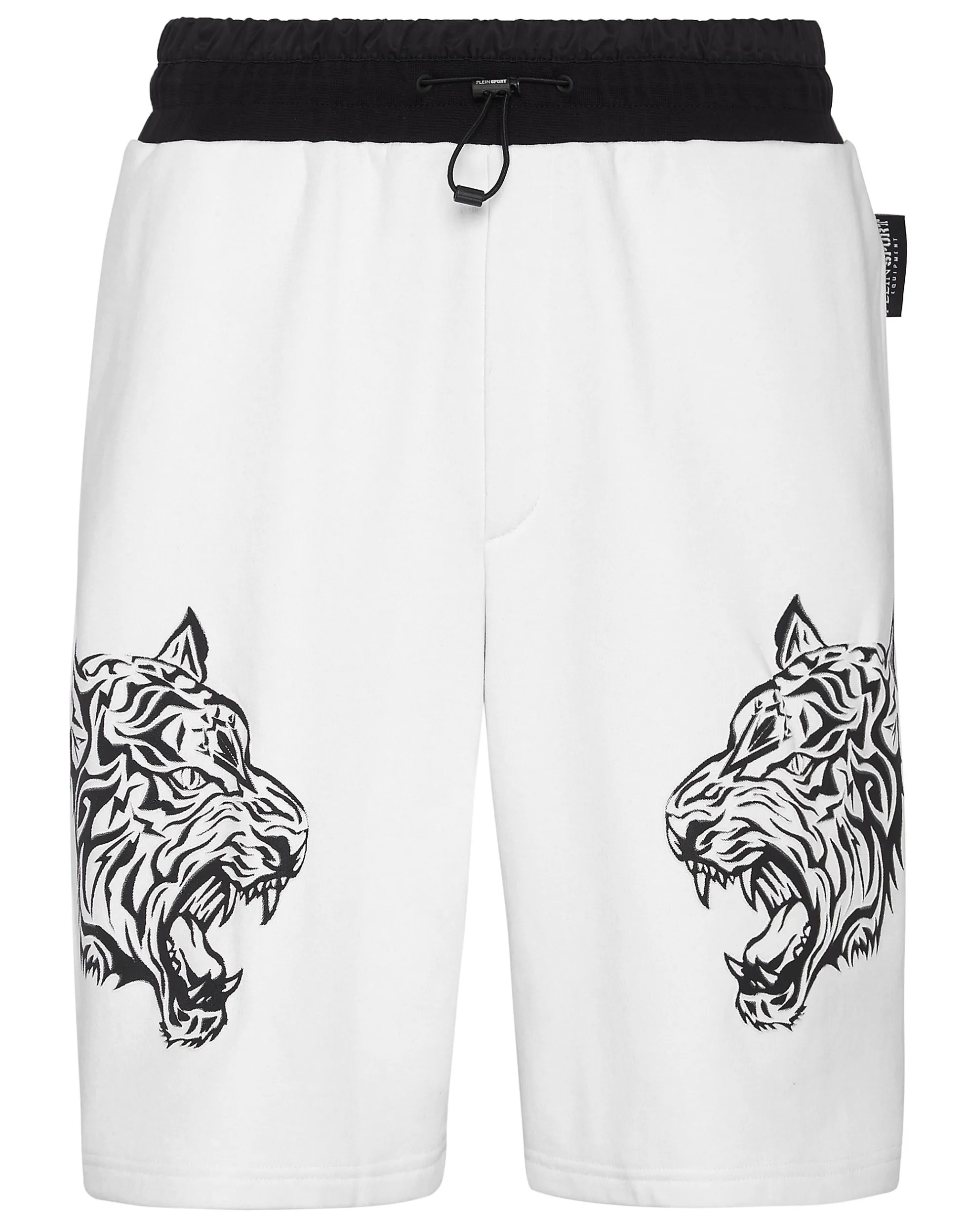 Pantaloncini Sportivi Uomo Plein Sport - Running Comodi con Design Tigrato, Tessuto Traspirante per Allenamento Estivo