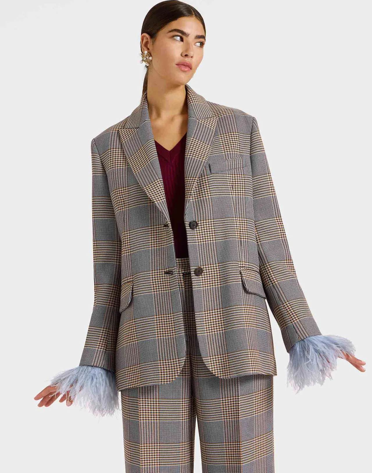 Giacca Jones La DoubleJ in Viscosa - Stampa Moors Multicolore con Taglio Sartoriale | Edizione Limitata