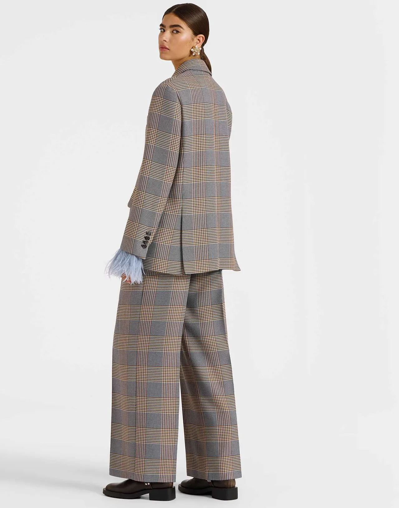 Giacca Jones La DoubleJ in Viscosa - Stampa Moors Multicolore con Taglio Sartoriale | Edizione Limitata