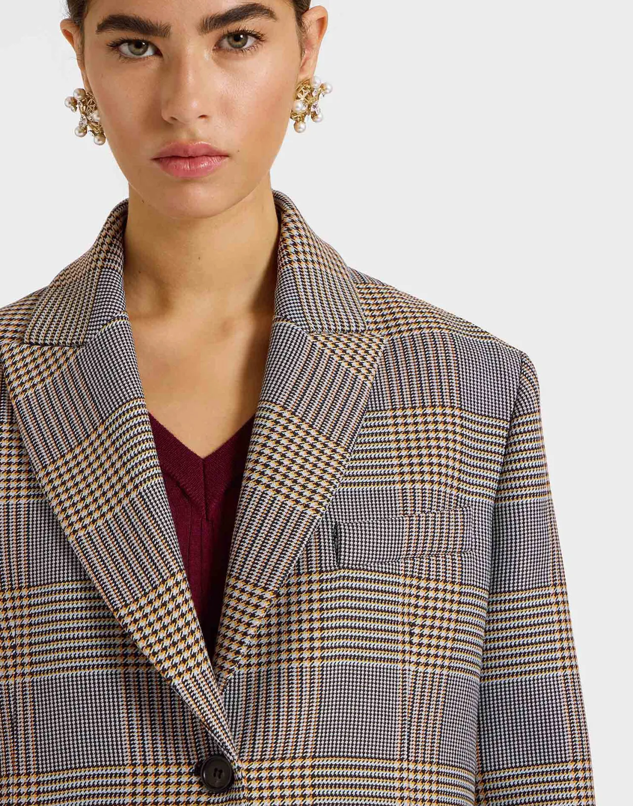 Giacca Jones La DoubleJ in Viscosa - Stampa Moors Multicolore con Taglio Sartoriale | Edizione Limitata