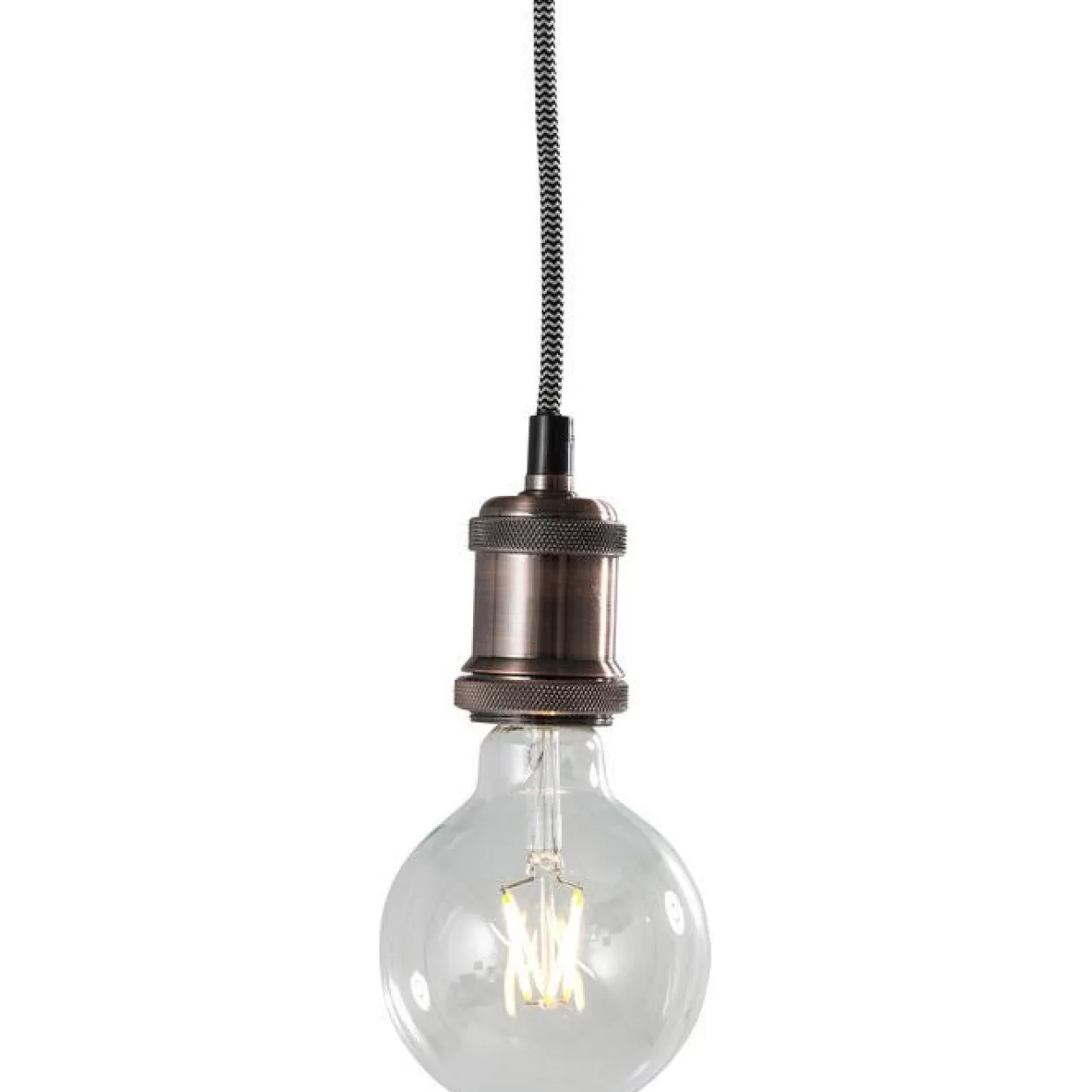 Lampade KARE Design - Portalampade in Rame dal Design Essenziale con Cavo Integrato | Idee Illuminazione per Interni Moderni