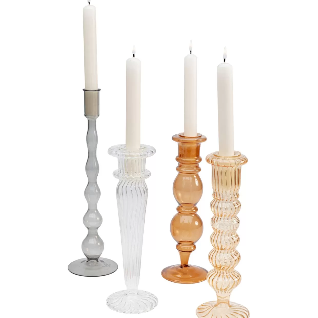 Portacandele Eleganti KARE con Lanterne - Set Family Melter da 4 Pezzi per Atmosfere Intime