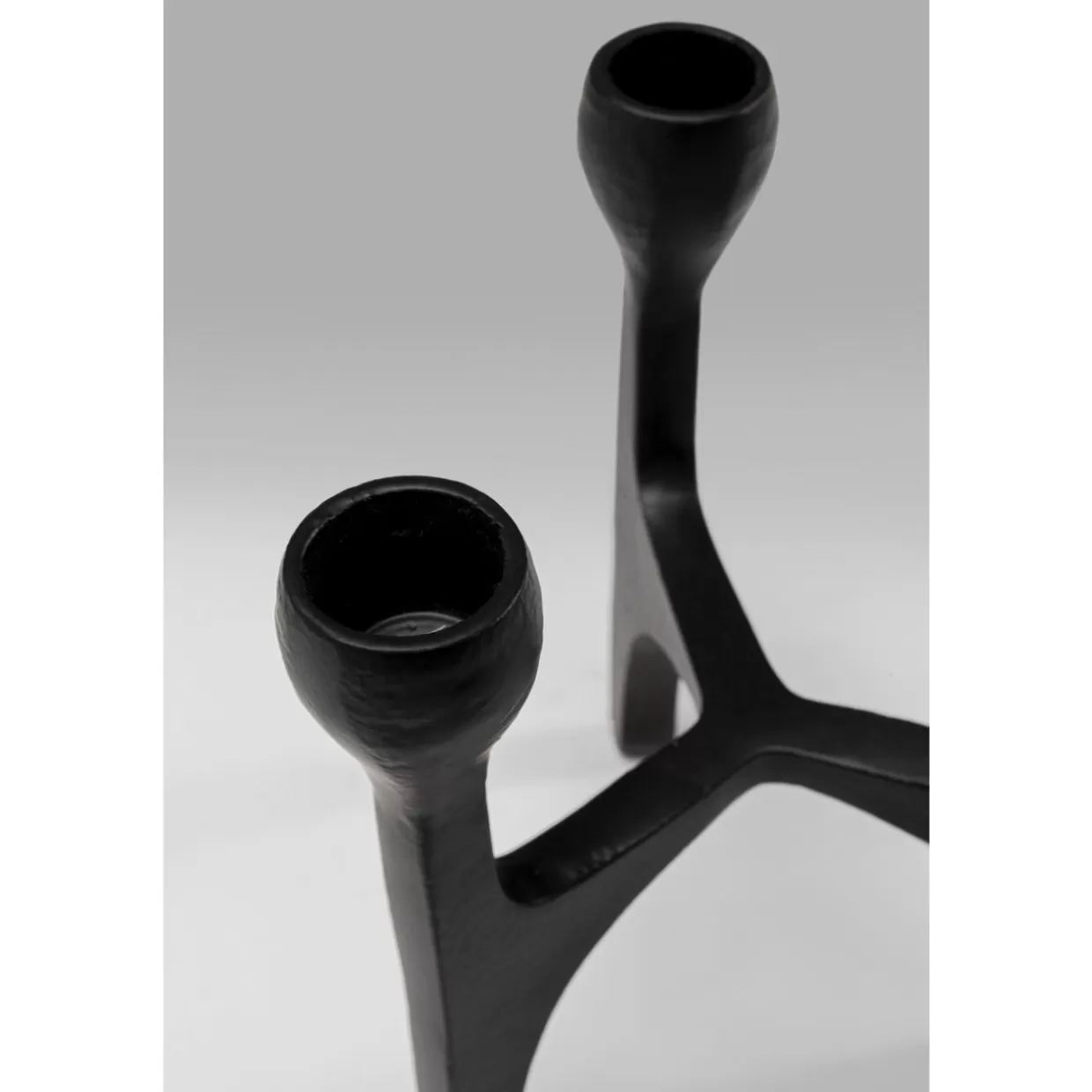 Portacandele Moderno Stacky con Lanterna - Design Elegante KARE, 15 cm Nero per Interni ed Esterni