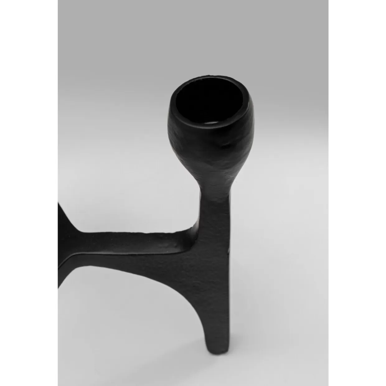 Portacandele Moderno Stacky con Lanterna - Design Elegante KARE, 15 cm Nero per Interni ed Esterni