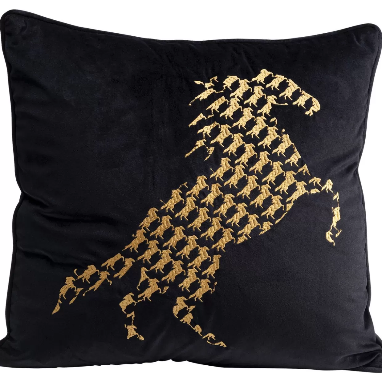 Cuscino Decorativo KARE - Motivo Equino per Arredamento Moderno, 45x45 cm con Fodera Personalizzabile