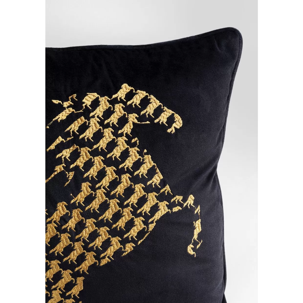 Cuscino Decorativo KARE - Motivo Equino per Arredamento Moderno, 45x45 cm con Fodera Personalizzabile