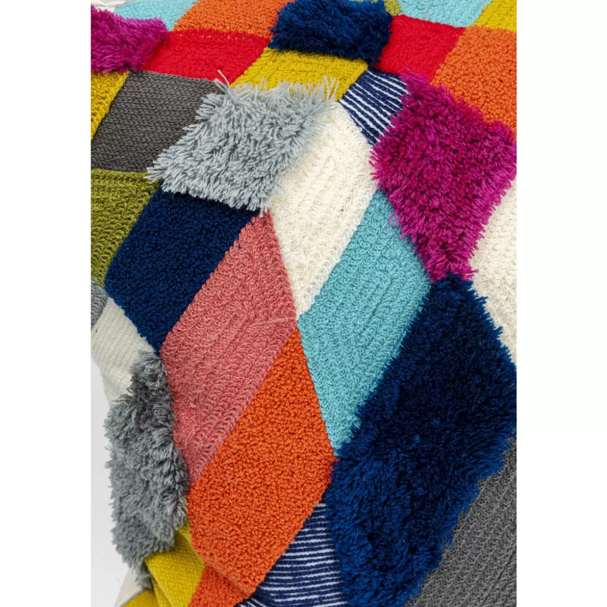 Cuscino Decorativo Diamantato KARE - Copricuscino Moderno con Fantasia Geometrica 45x45 cm per Salotto