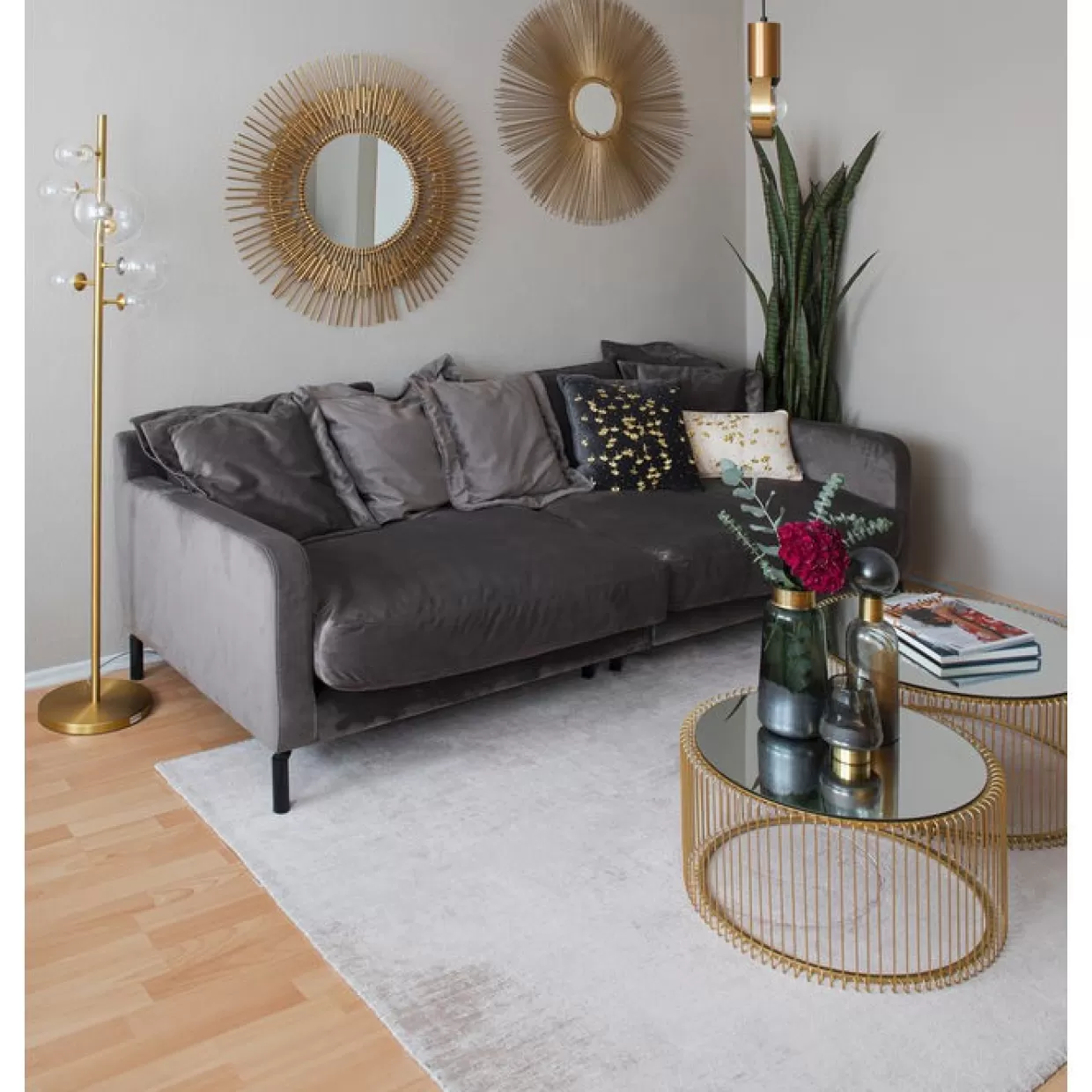 Cuscino Decorativo KARE Design in Tinta Beige con Motivo Foglia di Ginkgo - 28x50 cm, Ideale per Arredamento Moderno