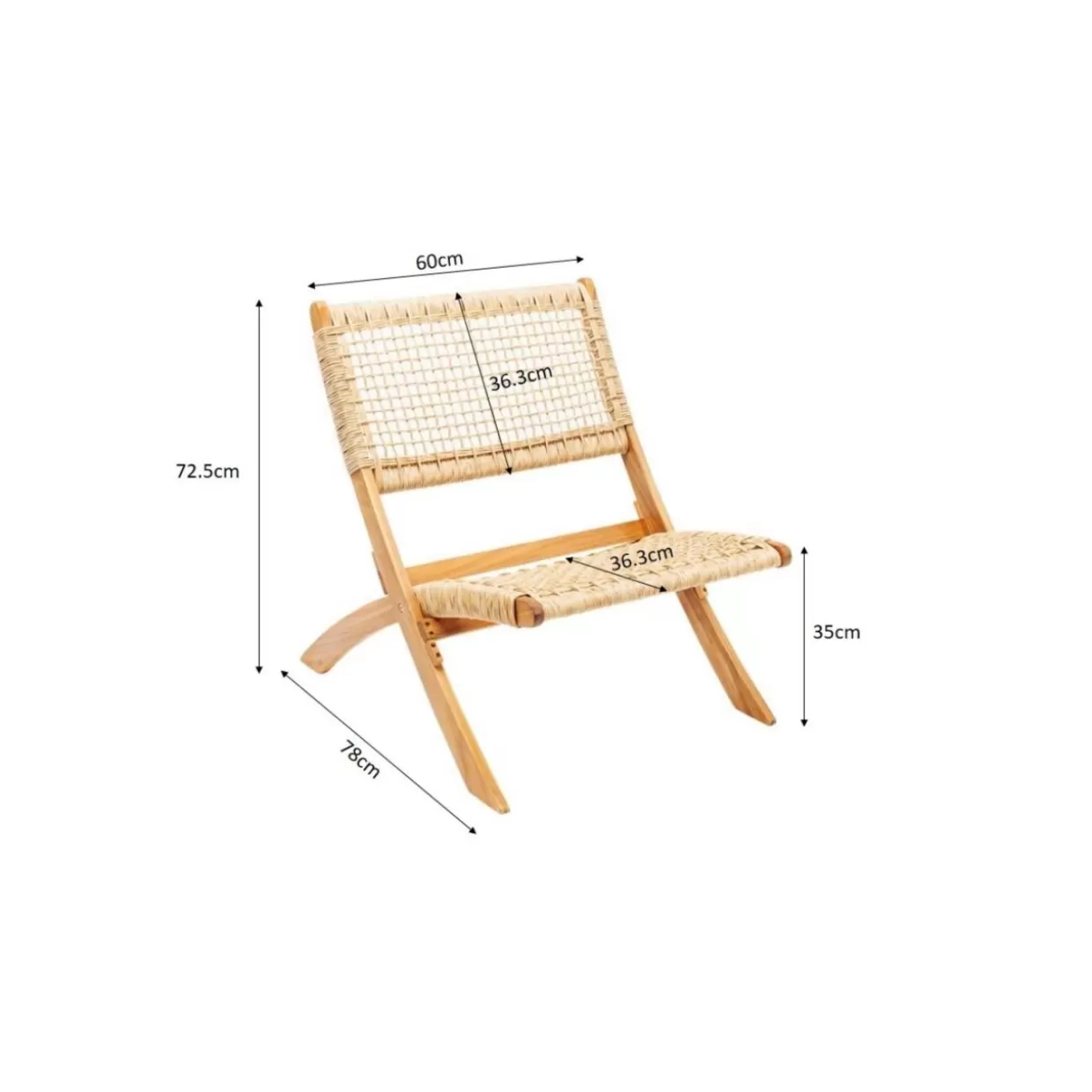 Copacabana: Sedia Pieghevole Stilizzata con Design Accattivante - KARE Collection