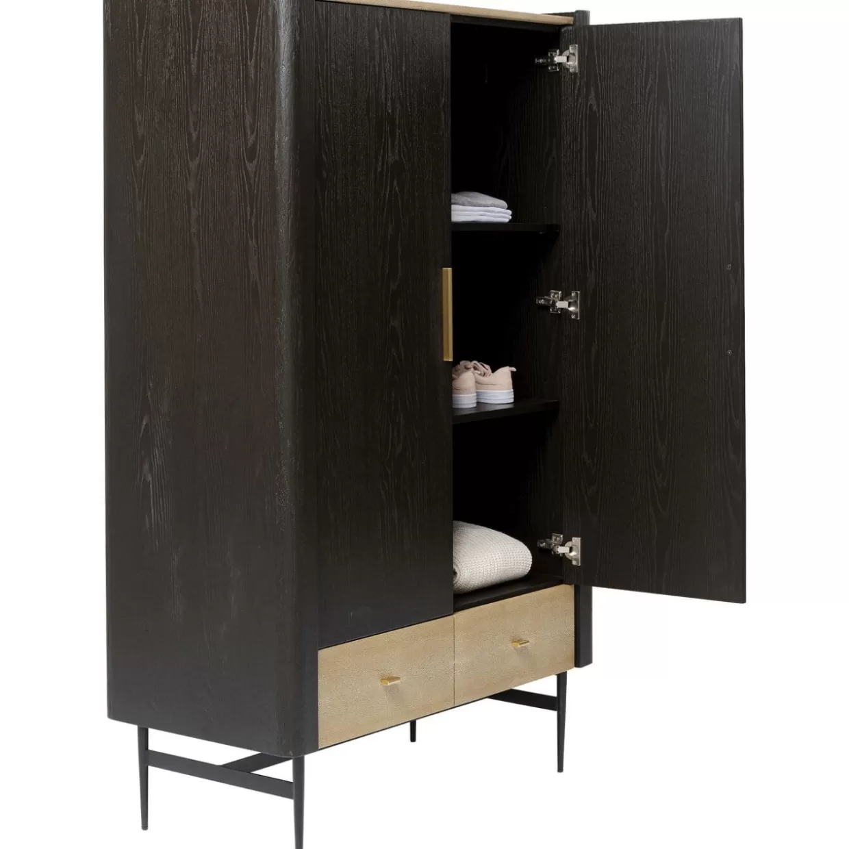 Armadio Elegante con Ripiani Modulari - Progettazione Milano 180x110 cm per Camera da Letto Moderna