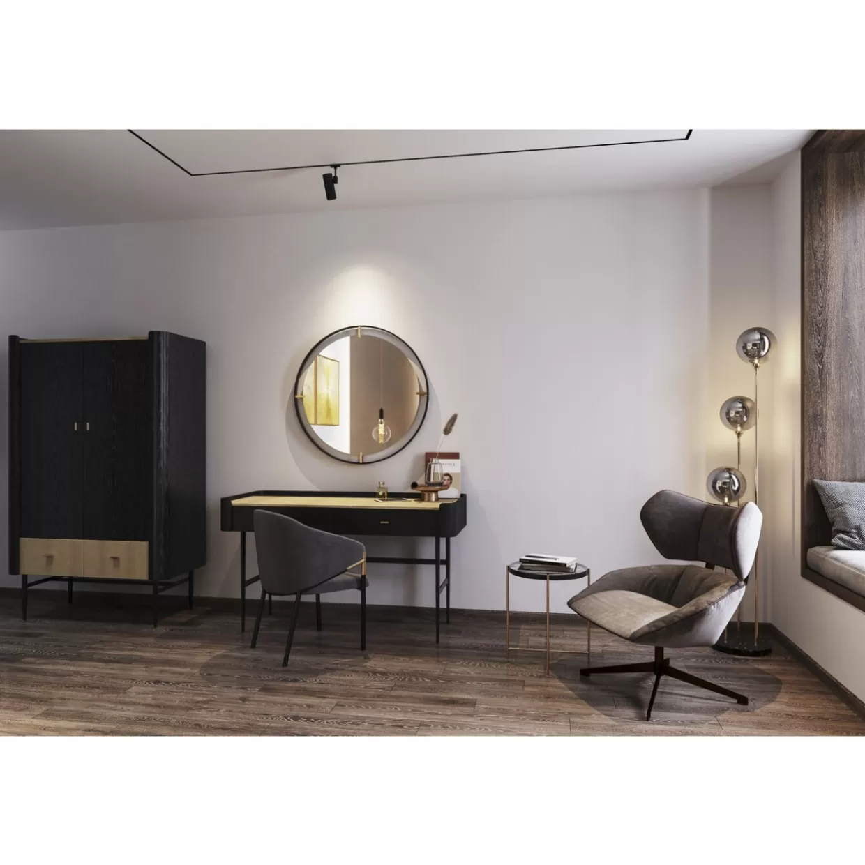Armadio Elegante con Ripiani Modulari - Progettazione Milano 180x110 cm per Camera da Letto Moderna