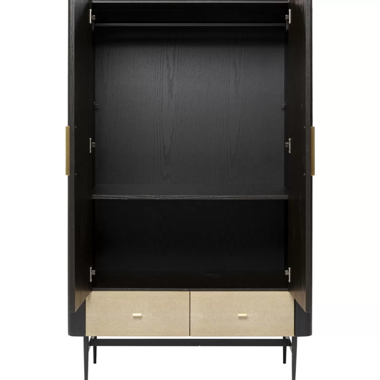 Armadio Elegante con Ripiani Modulari - Progettazione Milano 180x110 cm per Camera da Letto Moderna