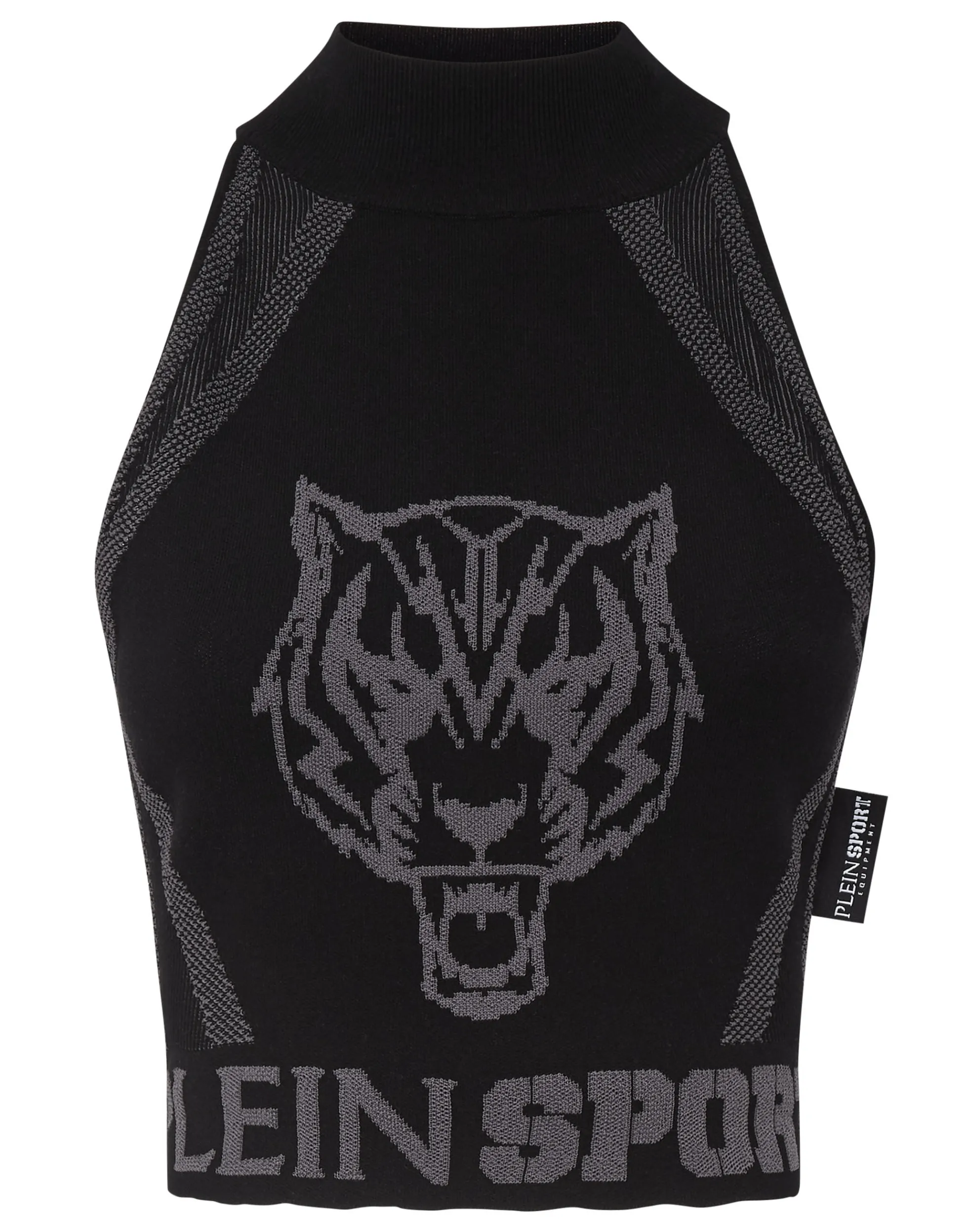 Maglia Sportiva Crop con Motivo Jacquard - Felpa Elegante per Donna
