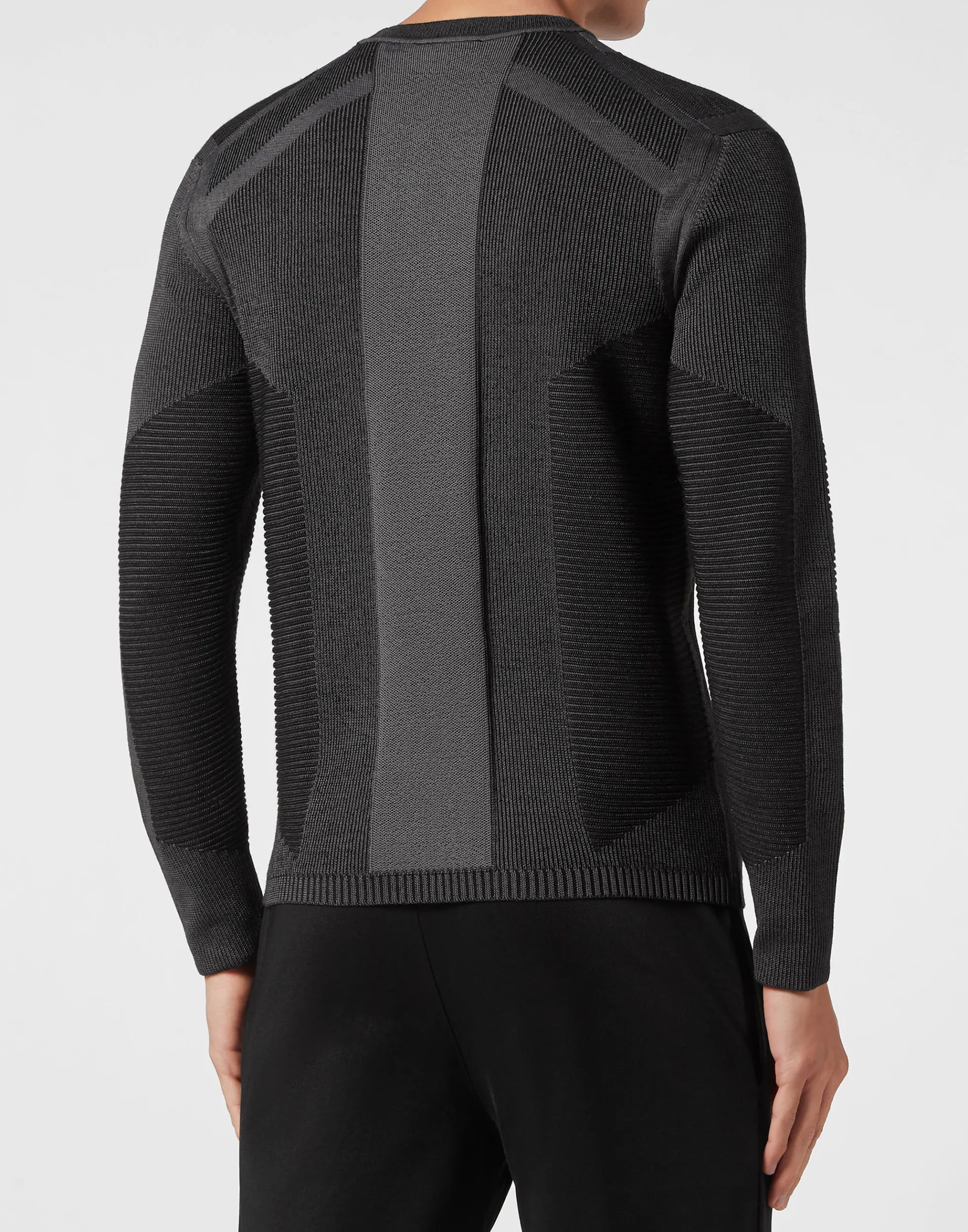 Plein Sport Uomo – Maglione Classico in Maglia Confortevole con Maniche Lunghe per Look Casual e Sportivo