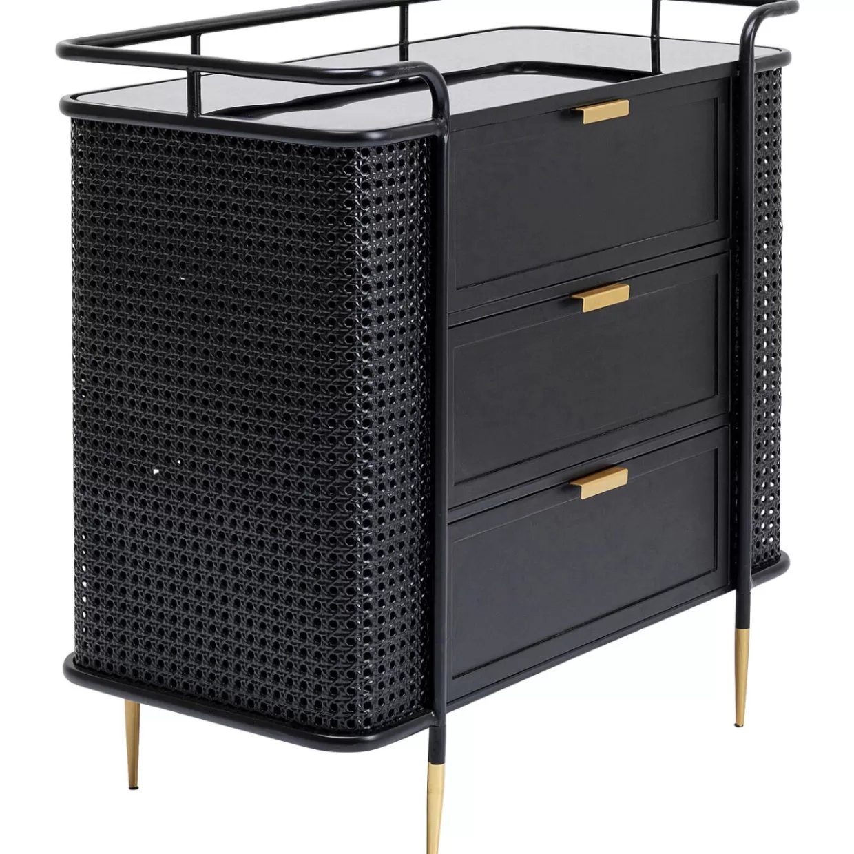Comò e Credenze Moderne KARE Design Linea Fence - Soluzione Abitativa Compatta 80x80 cm, Stile Contemporaneo con Design Modulare
