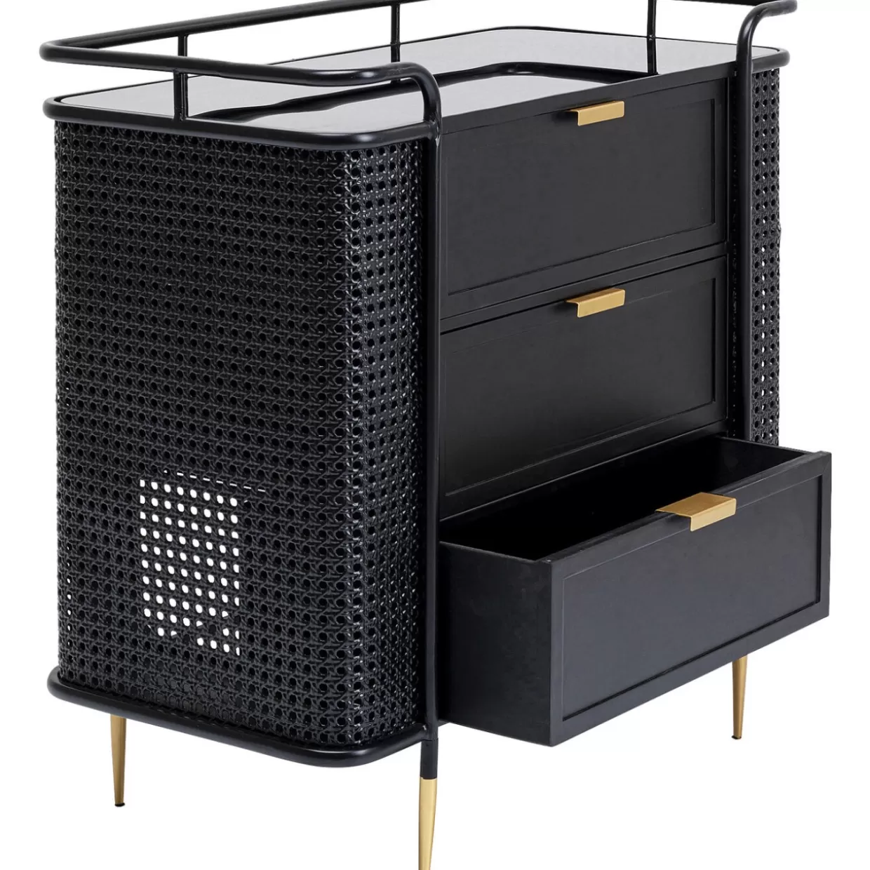 Comò e Credenze Moderne KARE Design Linea Fence - Soluzione Abitativa Compatta 80x80 cm, Stile Contemporaneo con Design Modulare