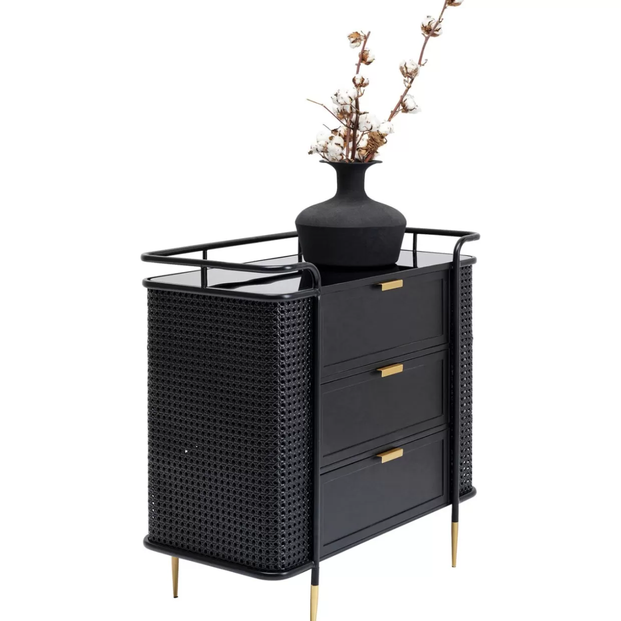 Comò e Credenze Moderne KARE Design Linea Fence - Soluzione Abitativa Compatta 80x80 cm, Stile Contemporaneo con Design Modulare