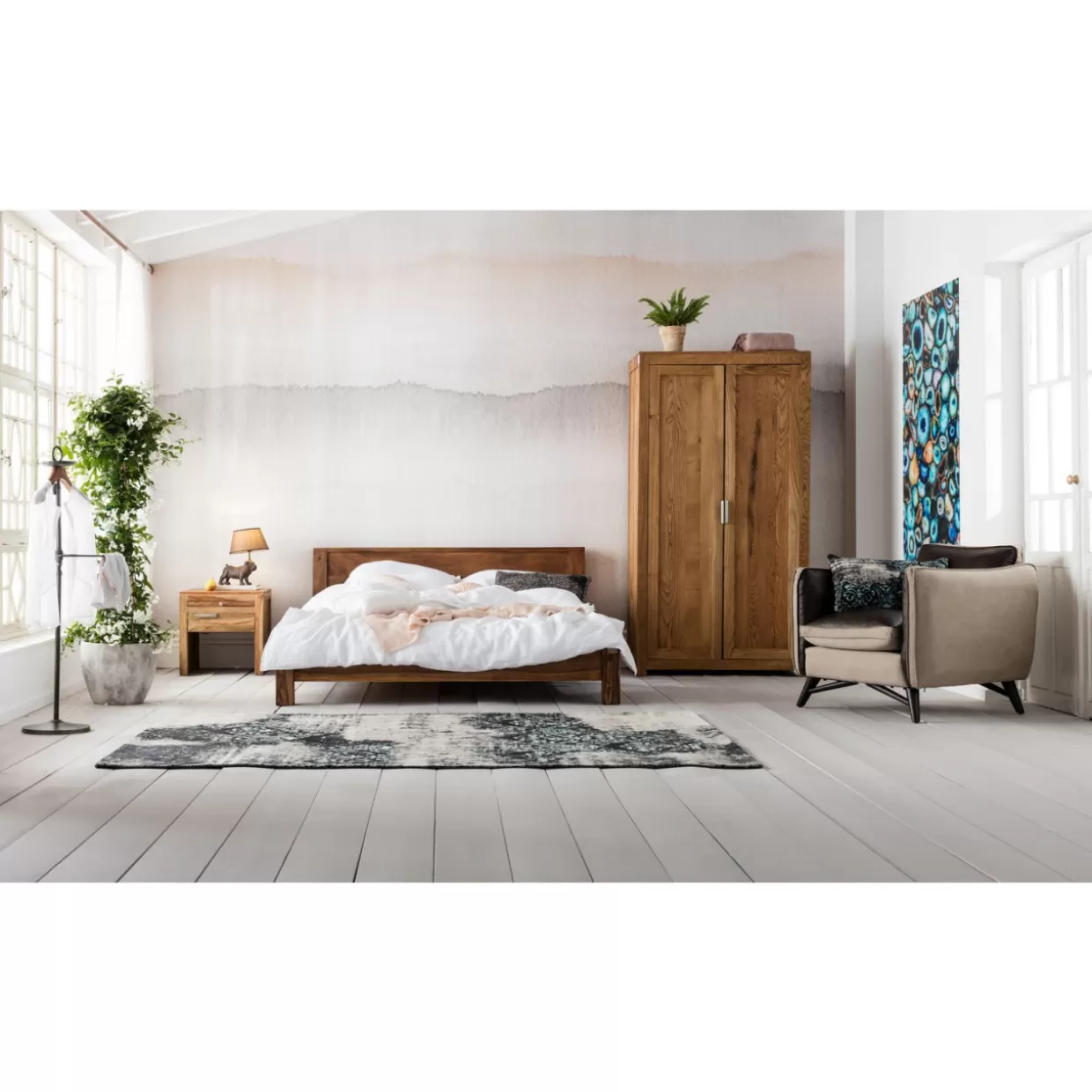 KARE Design - Comò e Credenze Funzionali | Comò Compacto Design Autentico 50x50 cm, Soluzioni Moderne per Arredamento Elegante